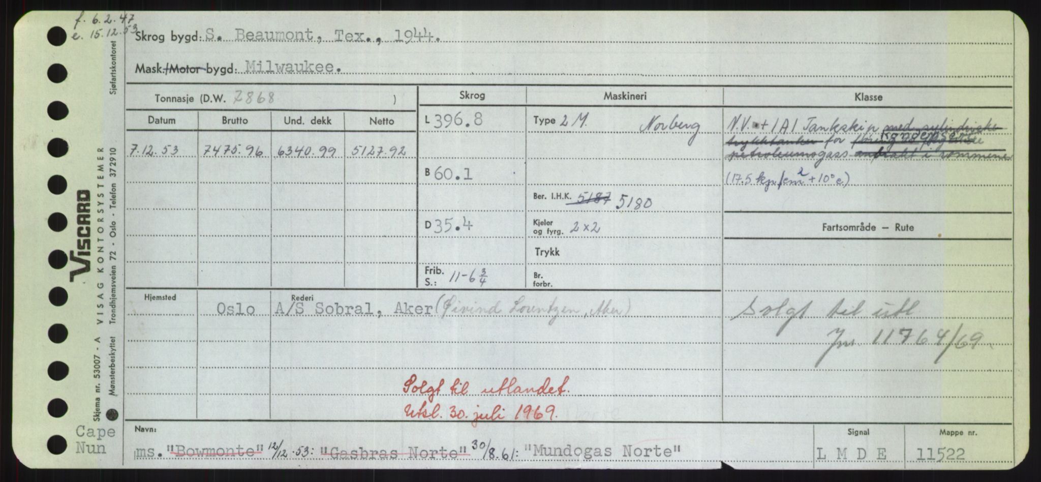 Sjøfartsdirektoratet med forløpere, Skipsmålingen, RA/S-1627/H/Hd/L0025: Fartøy, Min-Mås, p. 371