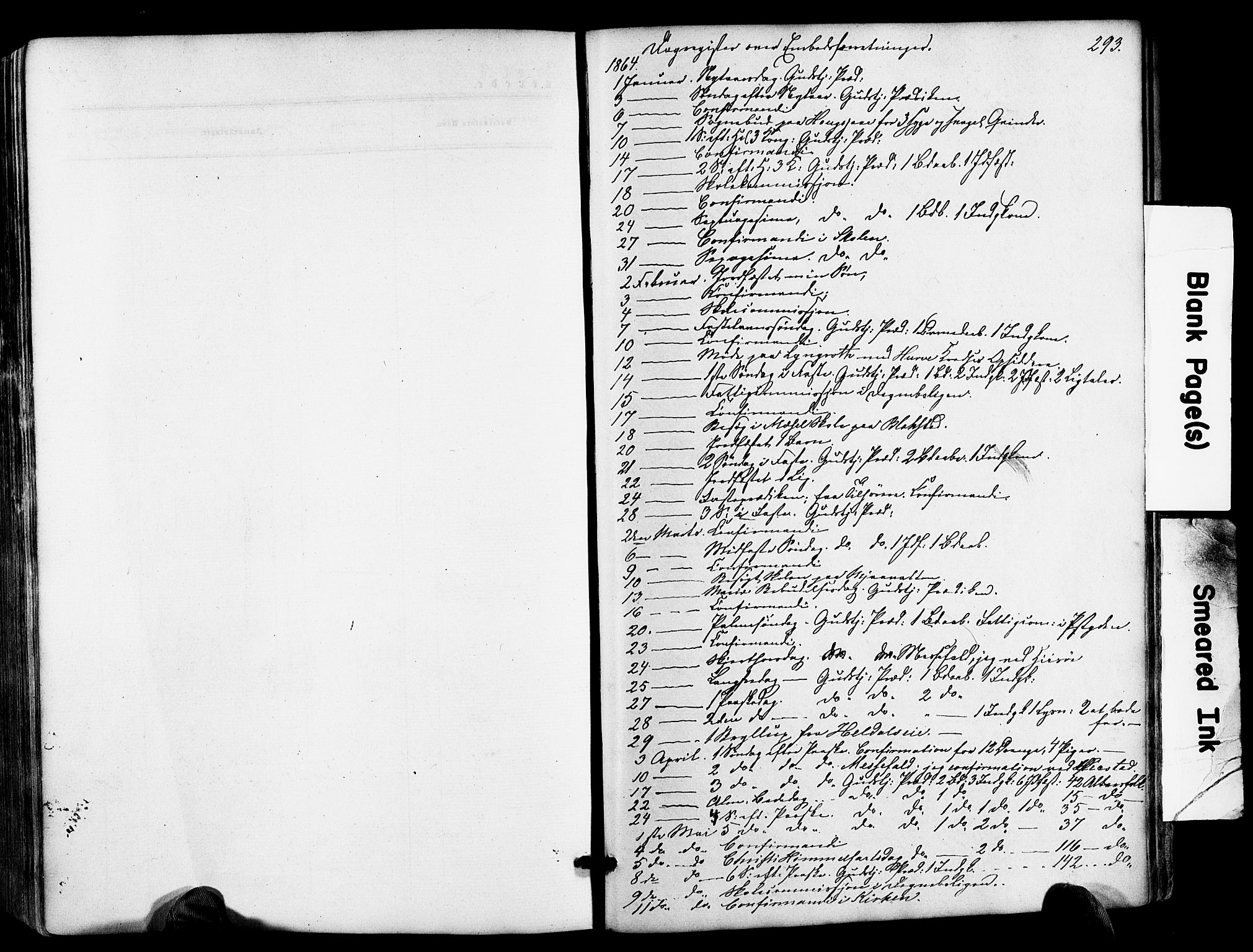 Froland sokneprestkontor, SAK/1111-0013/F/Fa/L0003: Parish register (official) no. A 3, 1864-1881, p. 293