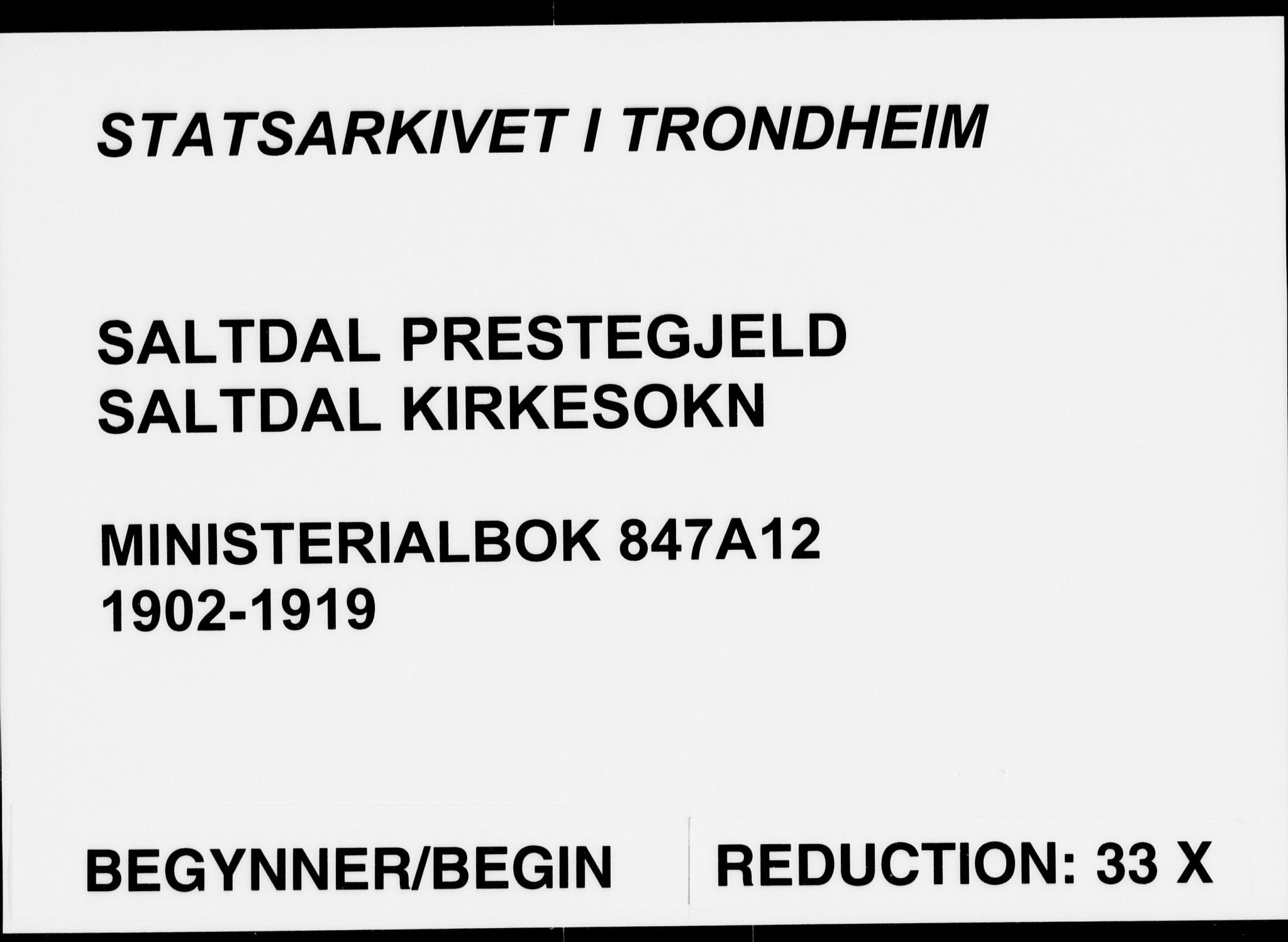 Ministerialprotokoller, klokkerbøker og fødselsregistre - Nordland, SAT/A-1459/847/L0672: Parish register (official) no. 847A12, 1902-1919