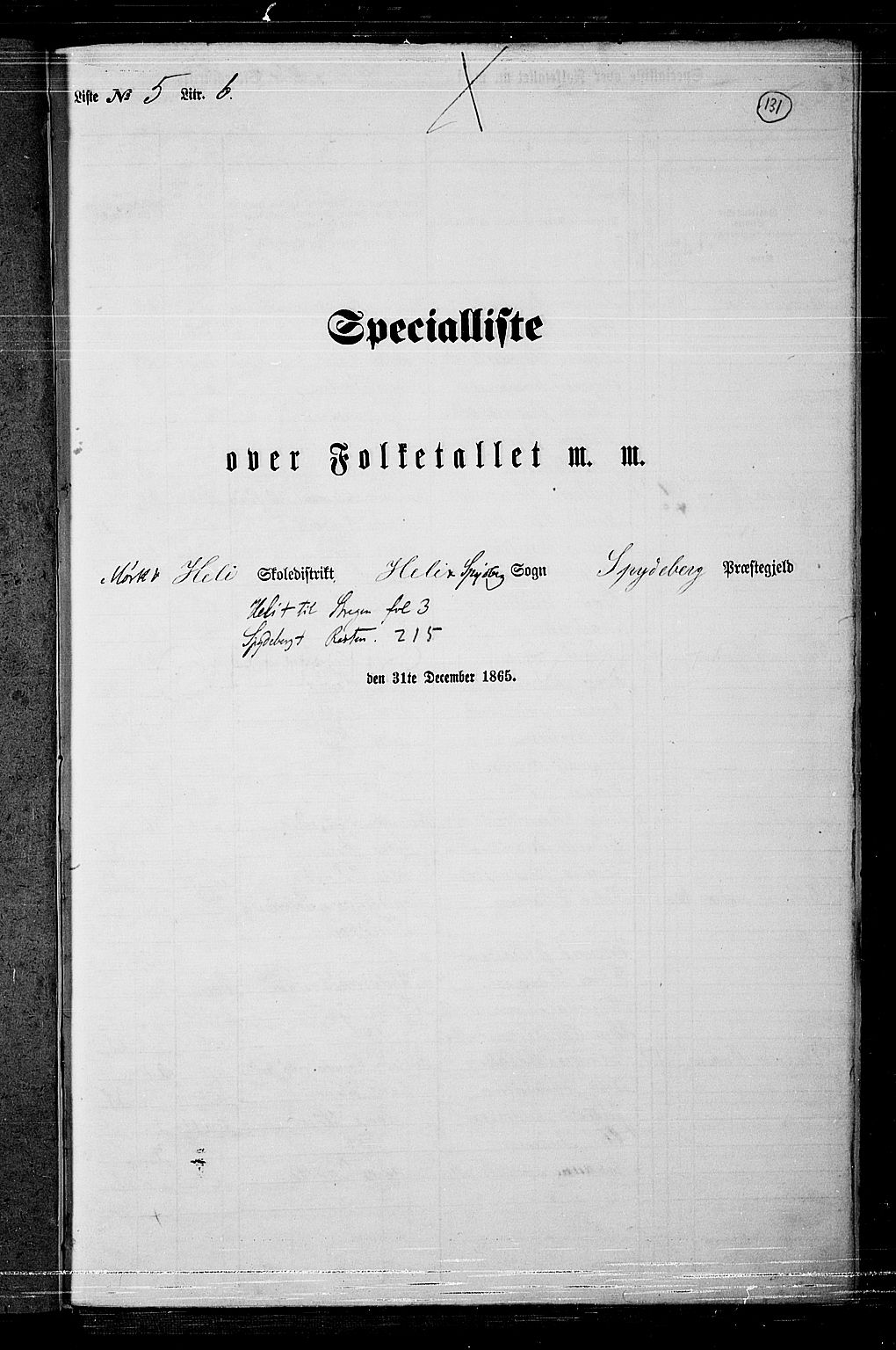 RA, 1865 census for Spydeberg, 1865, p. 114
