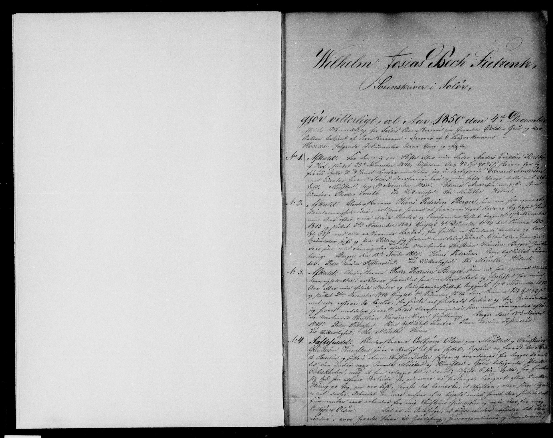 Solør tingrett, SAH/TING-008/H/Hb/Hba/L0022: Mortgage book no. 22, 1850-1853, p. 1