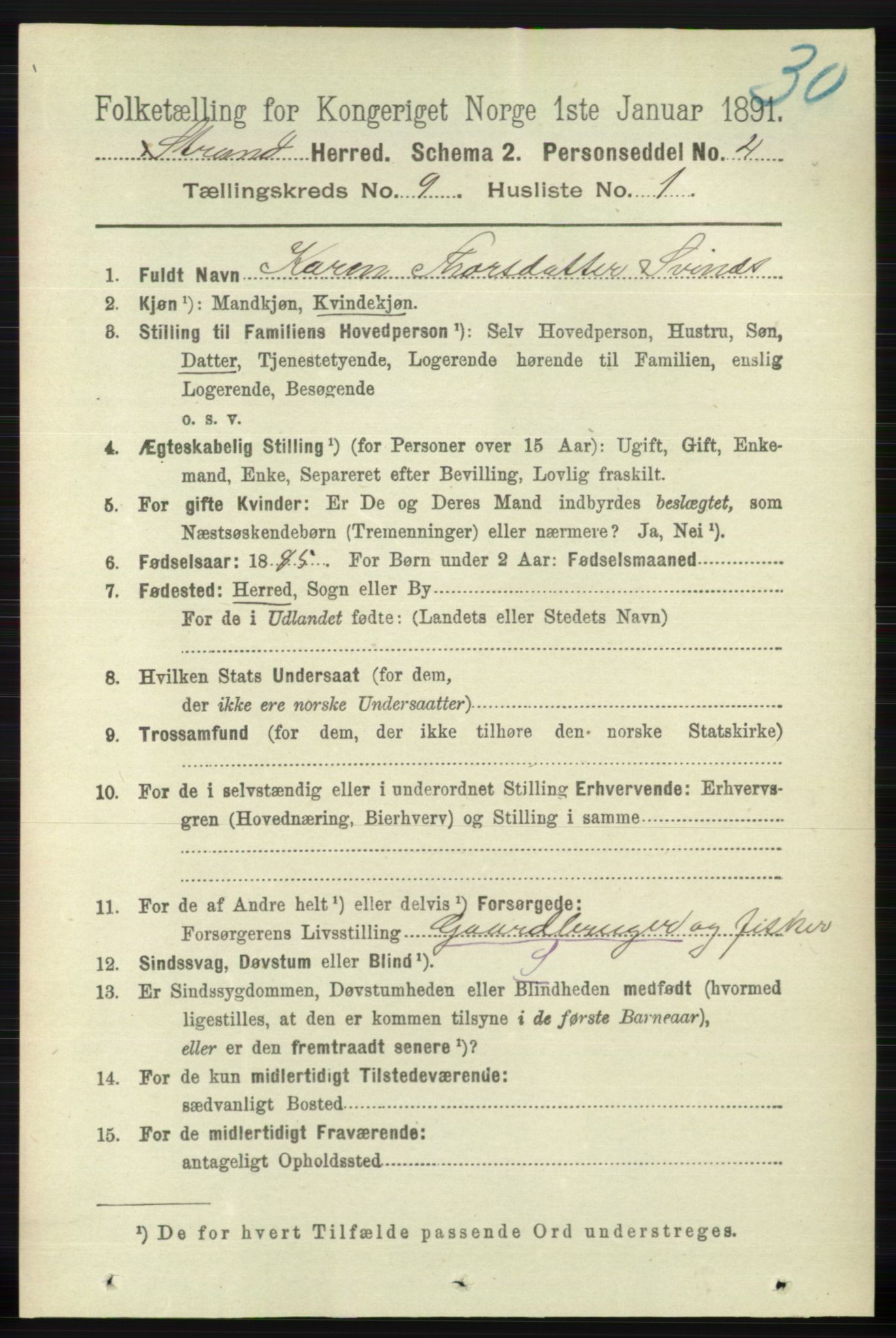 RA, 1891 census for 1130 Strand, 1891, p. 2628