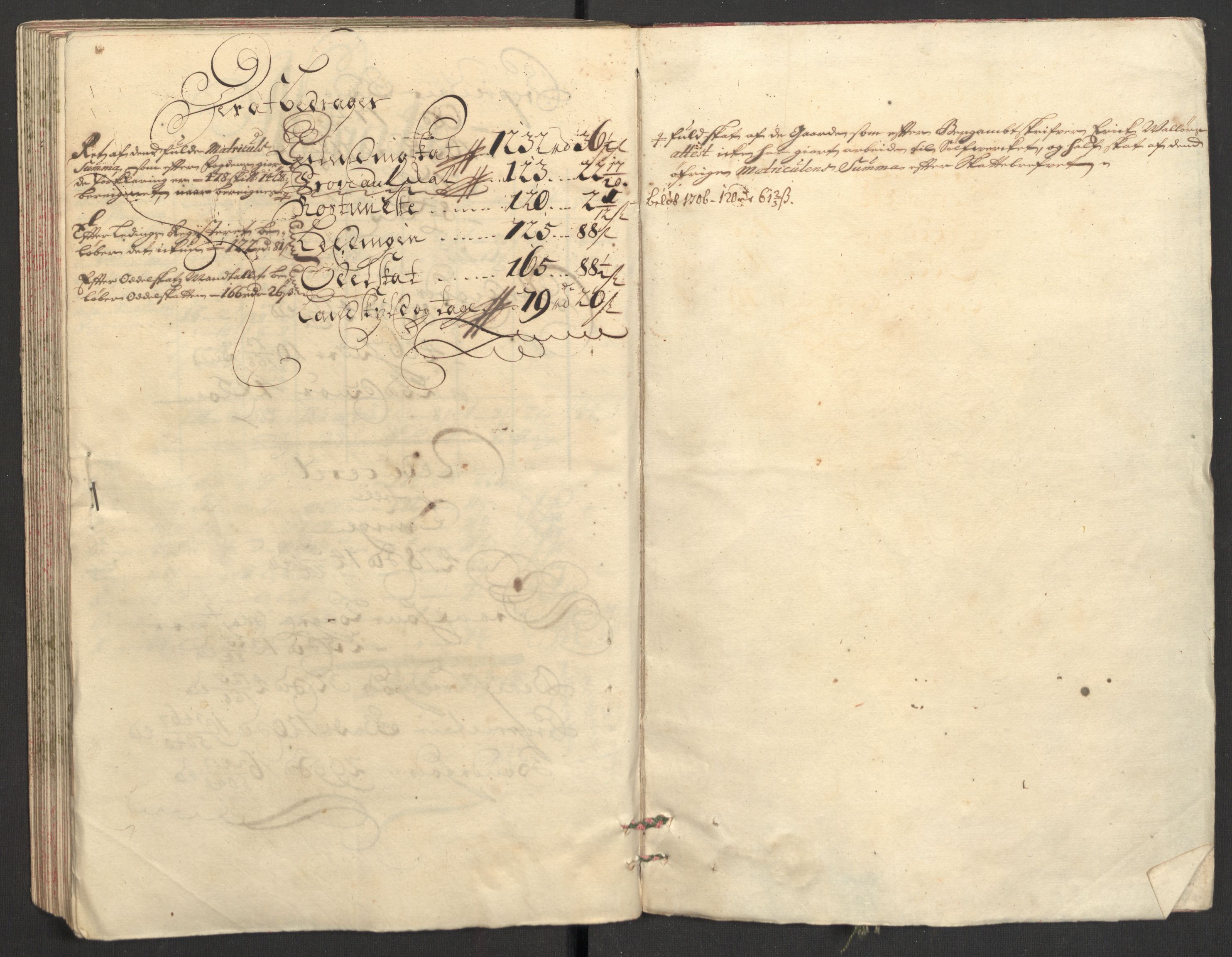 Rentekammeret inntil 1814, Reviderte regnskaper, Fogderegnskap, RA/EA-4092/R24/L1584: Fogderegnskap Numedal og Sandsvær, 1707-1708, p. 157