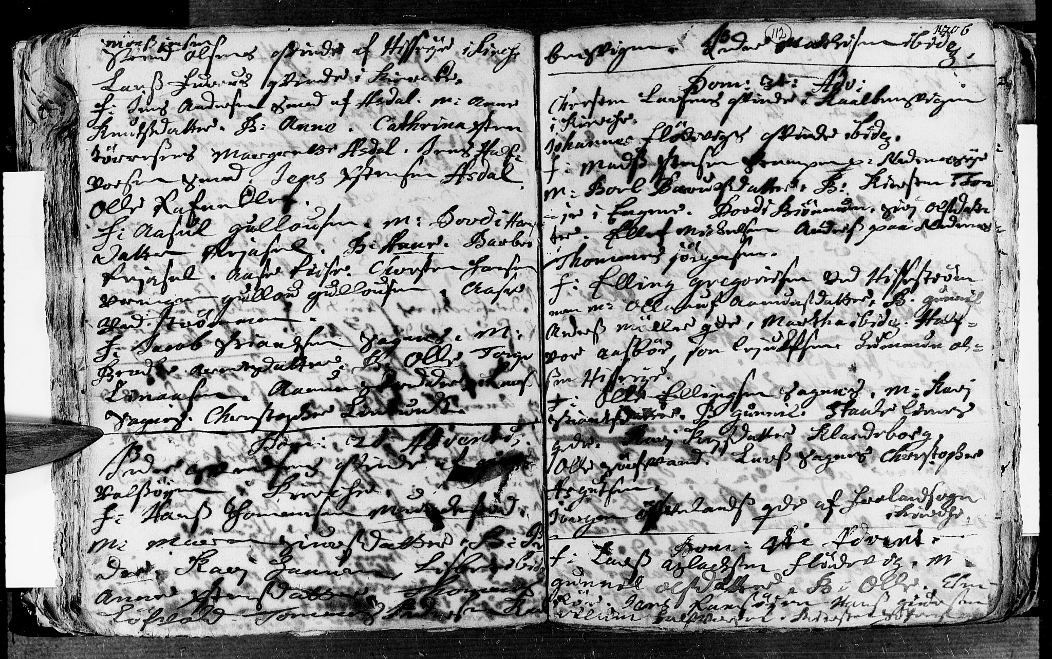 Øyestad sokneprestkontor, AV/SAK-1111-0049/F/Fa/L0002: Parish register (official) no. A 2, 1692-1722, p. 112