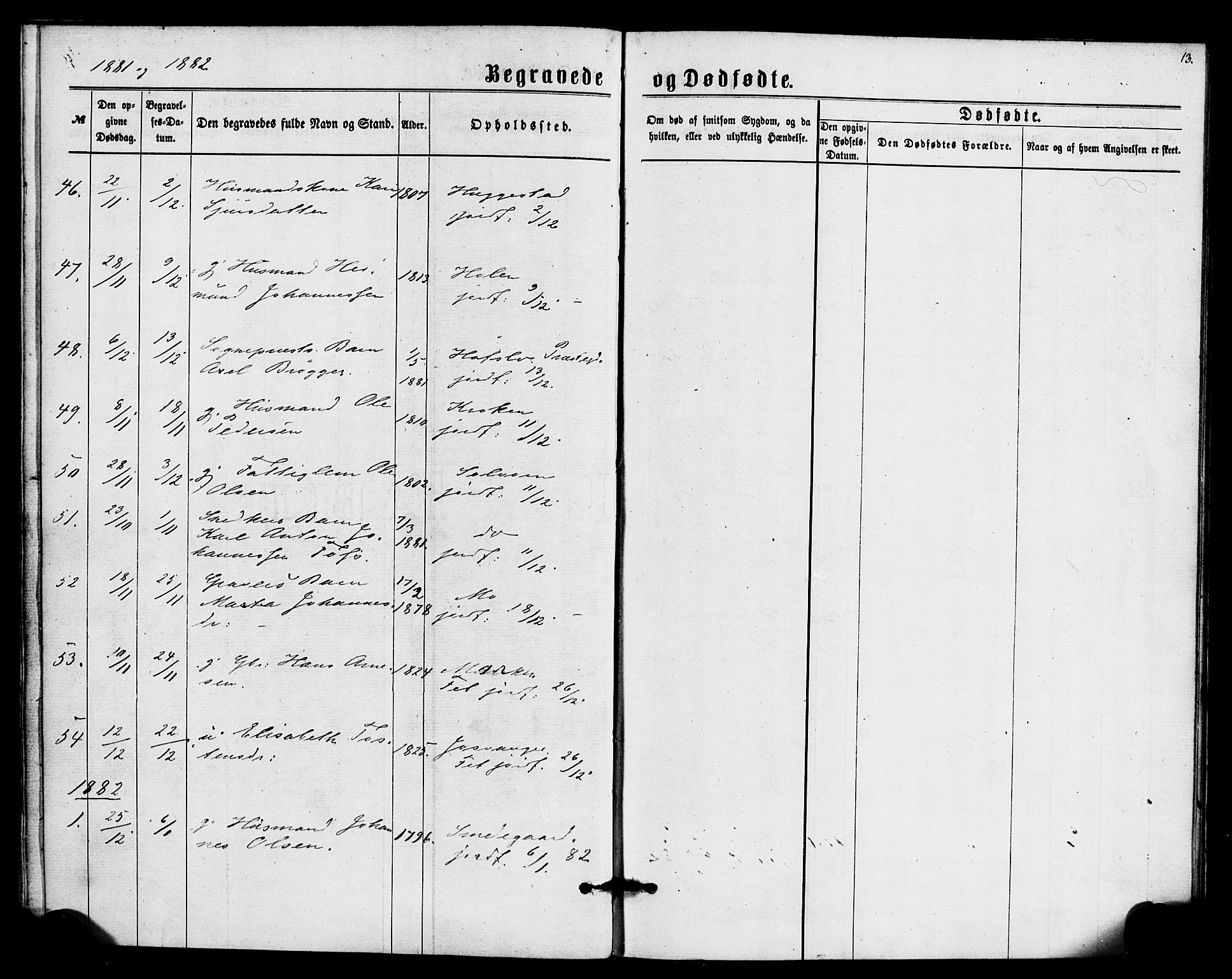Hafslo sokneprestembete, SAB/A-80301/H/Haa/Haaa/L0014: Parish register (official) no. A 14, 1877-1886, p. 13