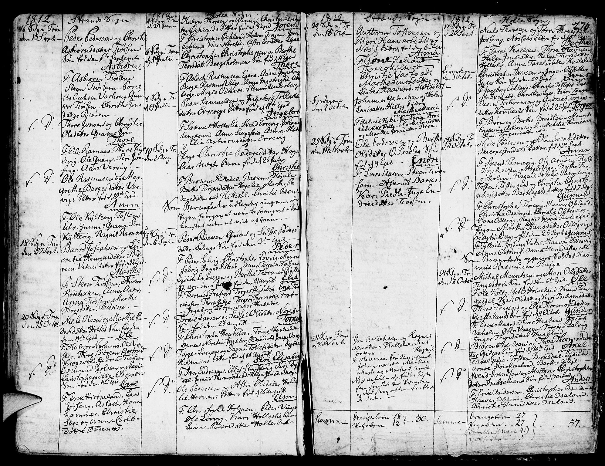 Strand sokneprestkontor, SAST/A-101828/H/Ha/Haa/L0003: Parish register (official) no. A 3, 1769-1816, p. 276