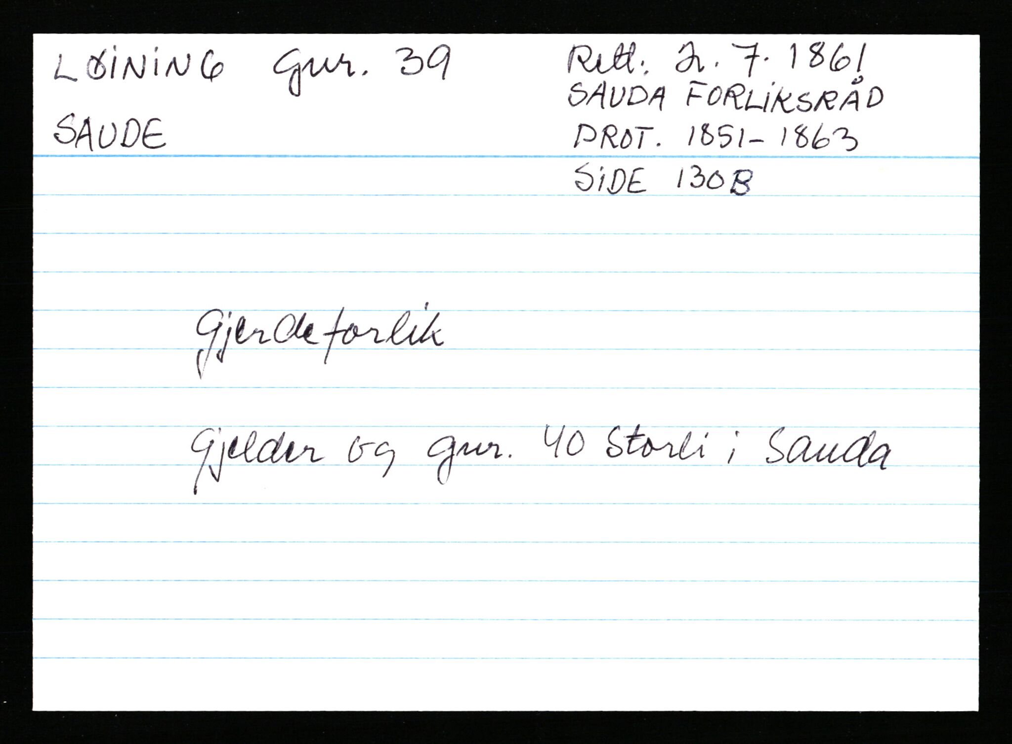 Statsarkivet i Stavanger, AV/SAST-A-101971/03/Y/Ym/L0037: Åstedskort sortert etter gårdsnavn: Lædre - Mauland, 1600-1950, p. 95