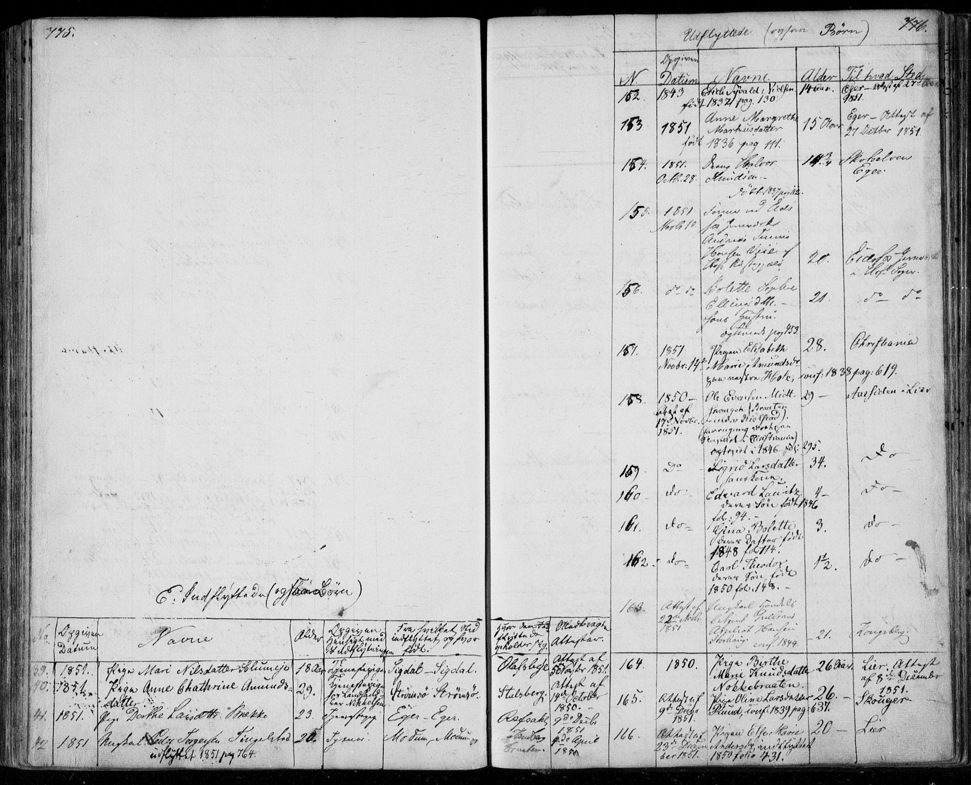 Modum kirkebøker, SAKO/A-234/F/Fa/L0008: Parish register (official) no. 8, 1851-1859, p. 775-776