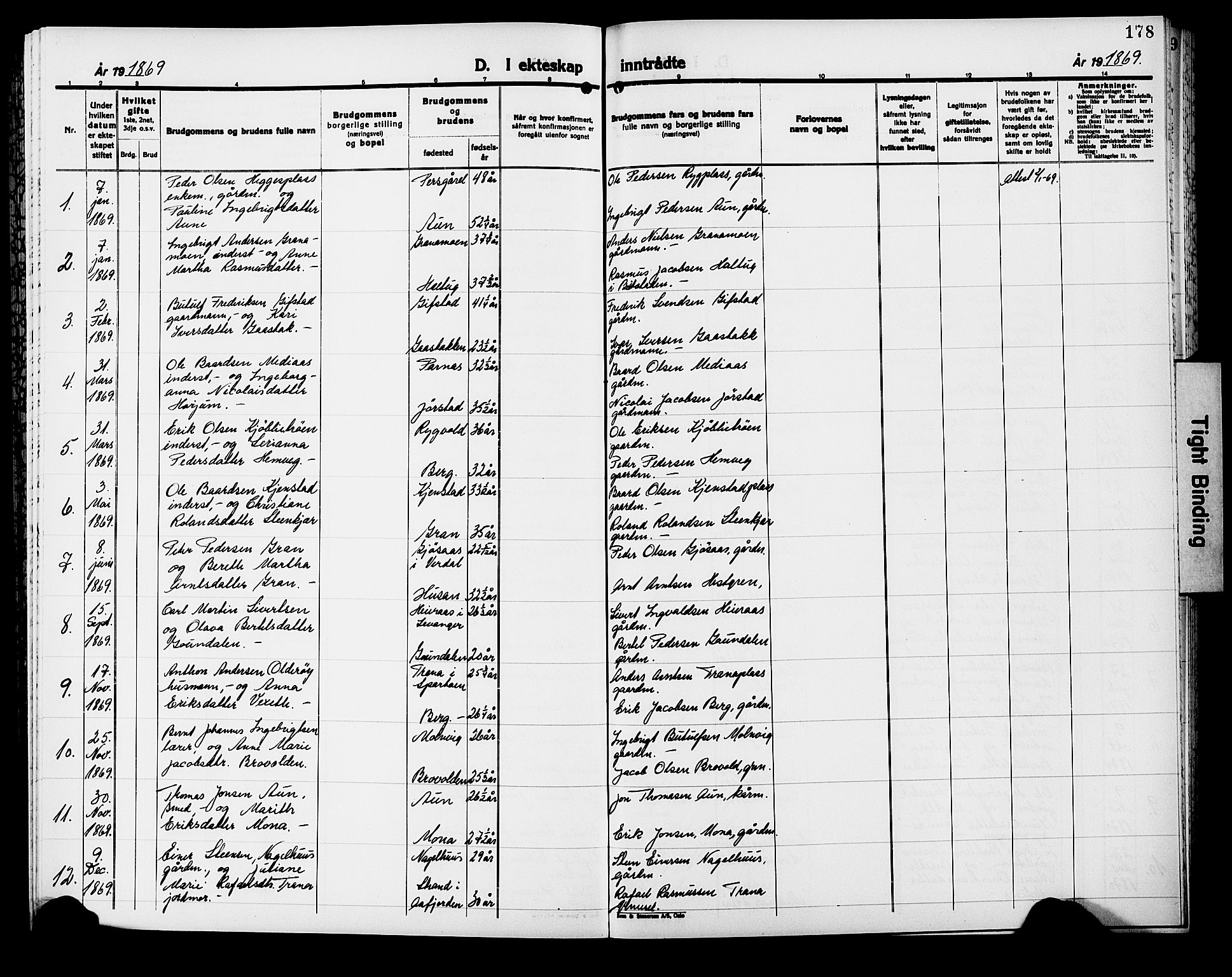 Ministerialprotokoller, klokkerbøker og fødselsregistre - Nord-Trøndelag, AV/SAT-A-1458/749/L0485: Parish register (official) no. 749D01, 1857-1872, p. 178