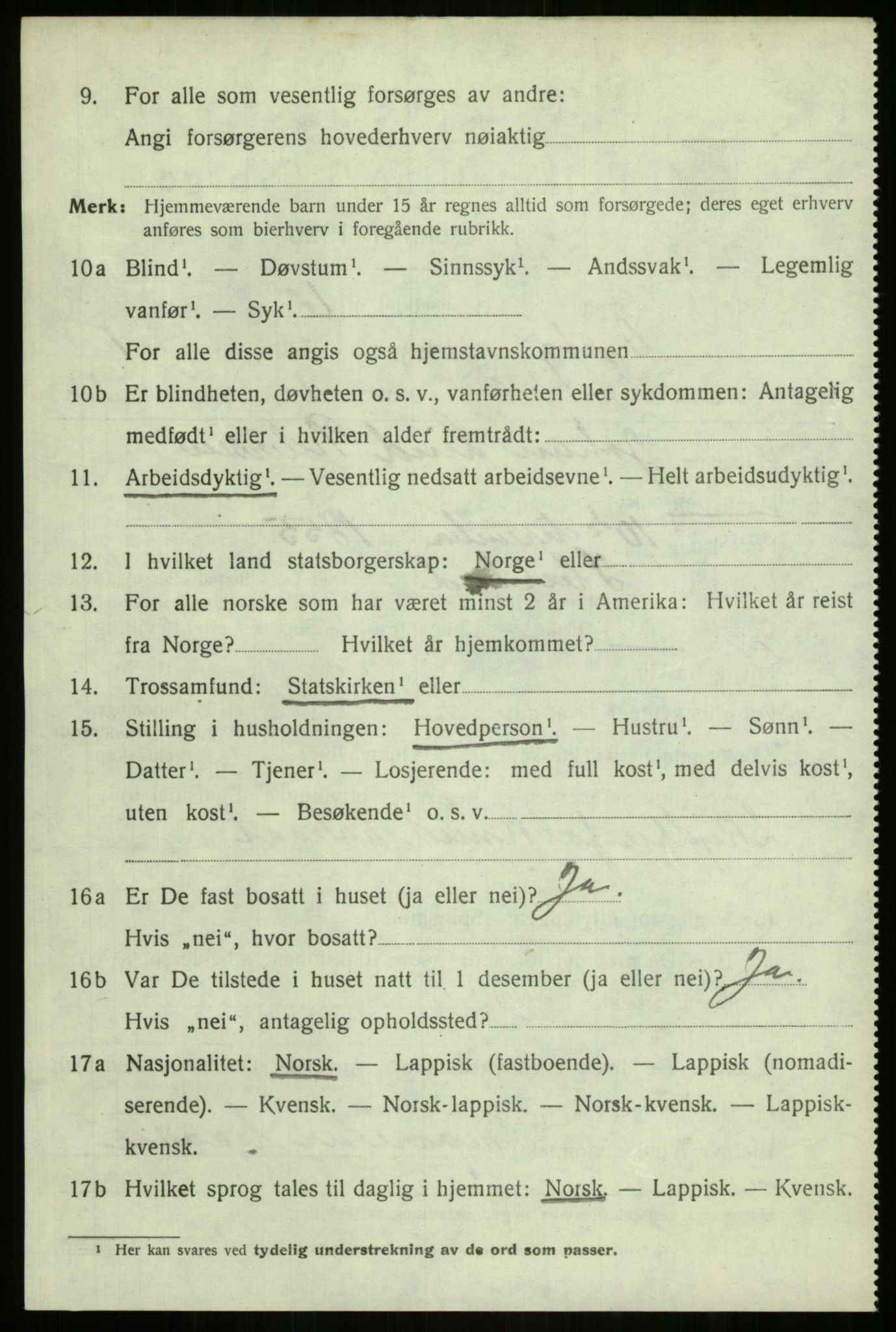 SATØ, 1920 census for Dyrøy, 1920, p. 656