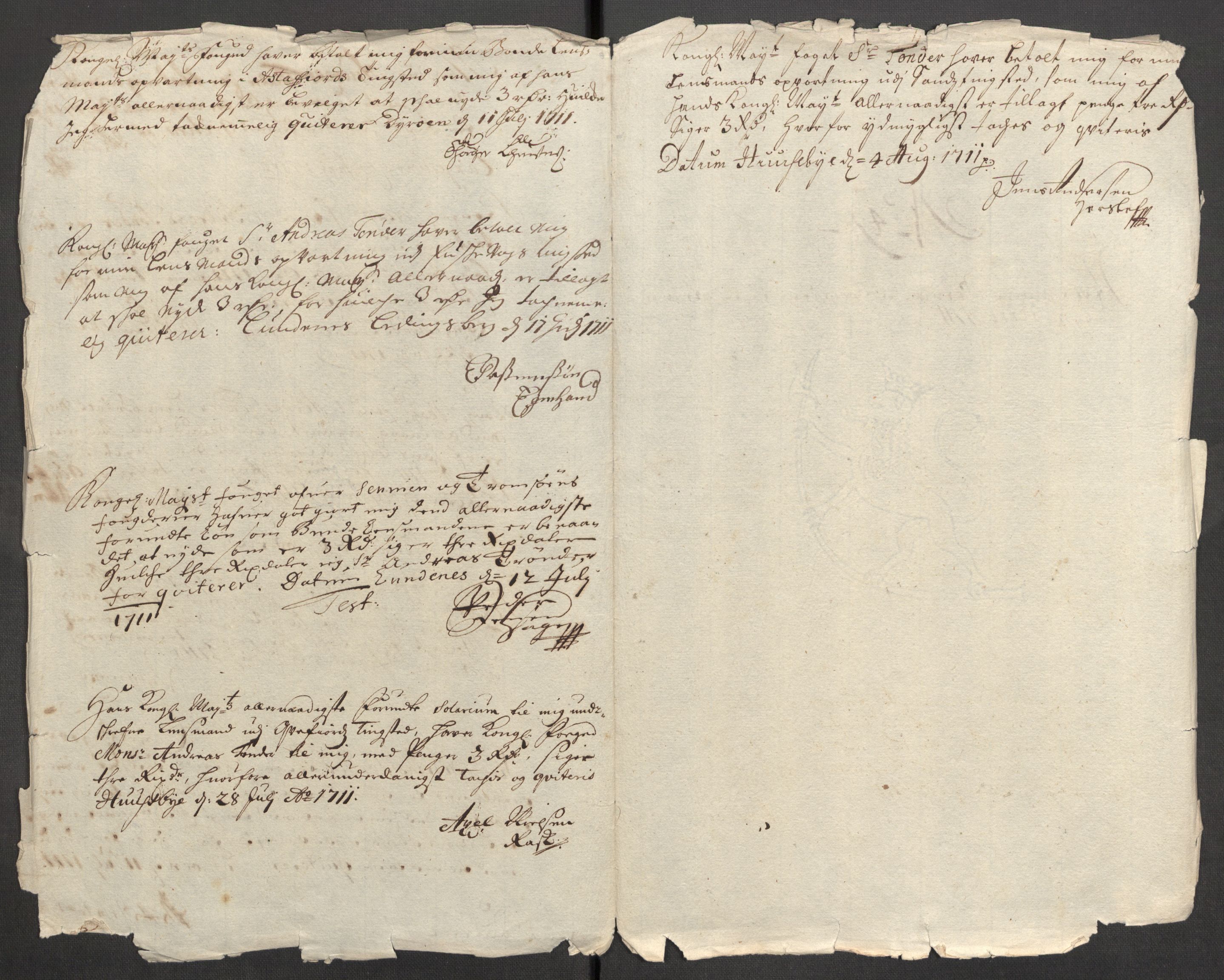 Rentekammeret inntil 1814, Reviderte regnskaper, Fogderegnskap, RA/EA-4092/R68/L4758: Fogderegnskap Senja og Troms, 1711-1712, p. 285