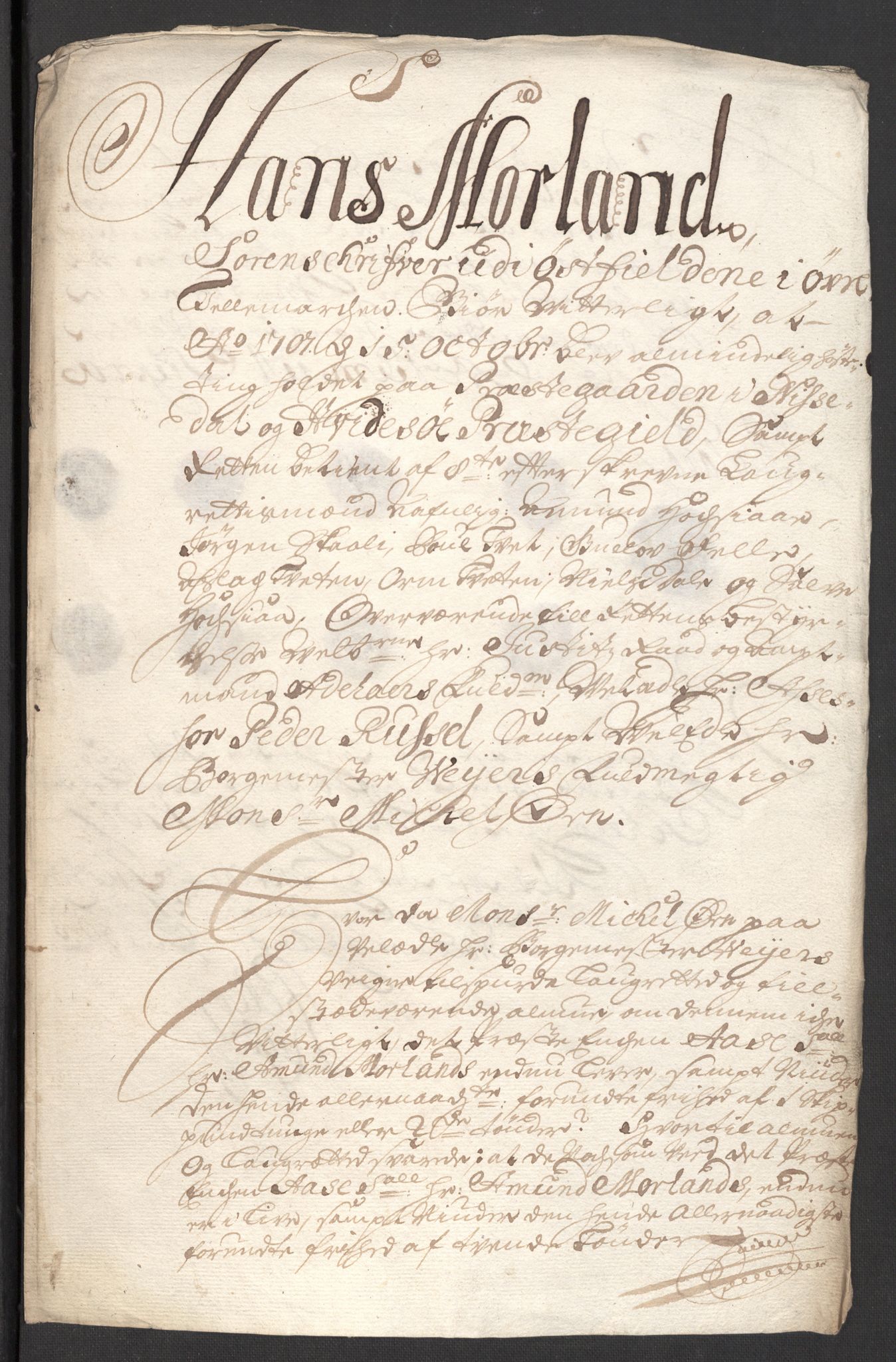 Rentekammeret inntil 1814, Reviderte regnskaper, Fogderegnskap, AV/RA-EA-4092/R36/L2117: Fogderegnskap Øvre og Nedre Telemark og Bamble, 1707, p. 439