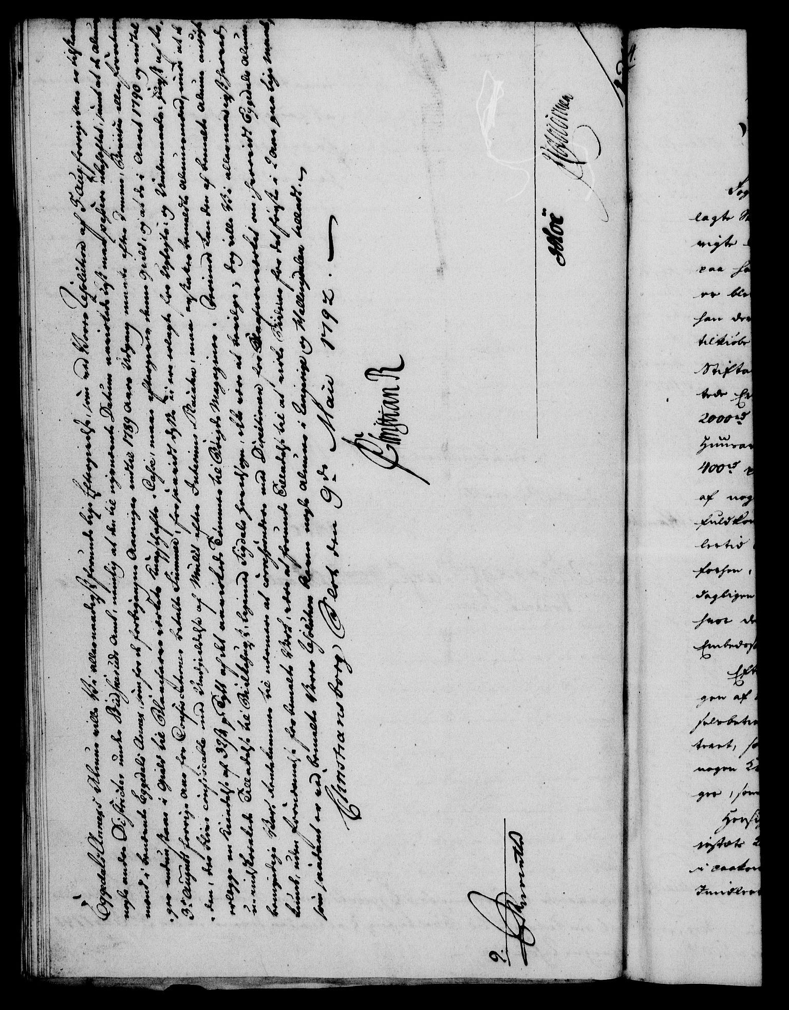 Rentekammeret, Kammerkanselliet, RA/EA-3111/G/Gf/Gfa/L0074: Norsk relasjons- og resolusjonsprotokoll (merket RK 52.74), 1792, p. 231