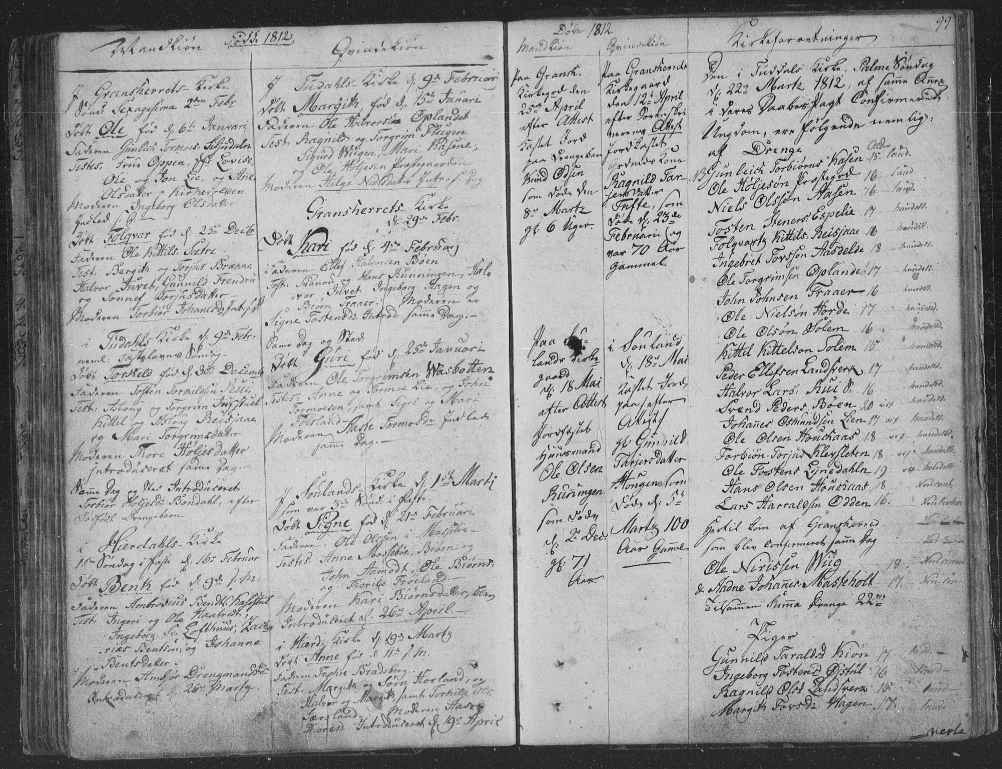 Hjartdal kirkebøker, AV/SAKO-A-270/F/Fa/L0006: Parish register (official) no. I 6, 1801-1814, p. 99