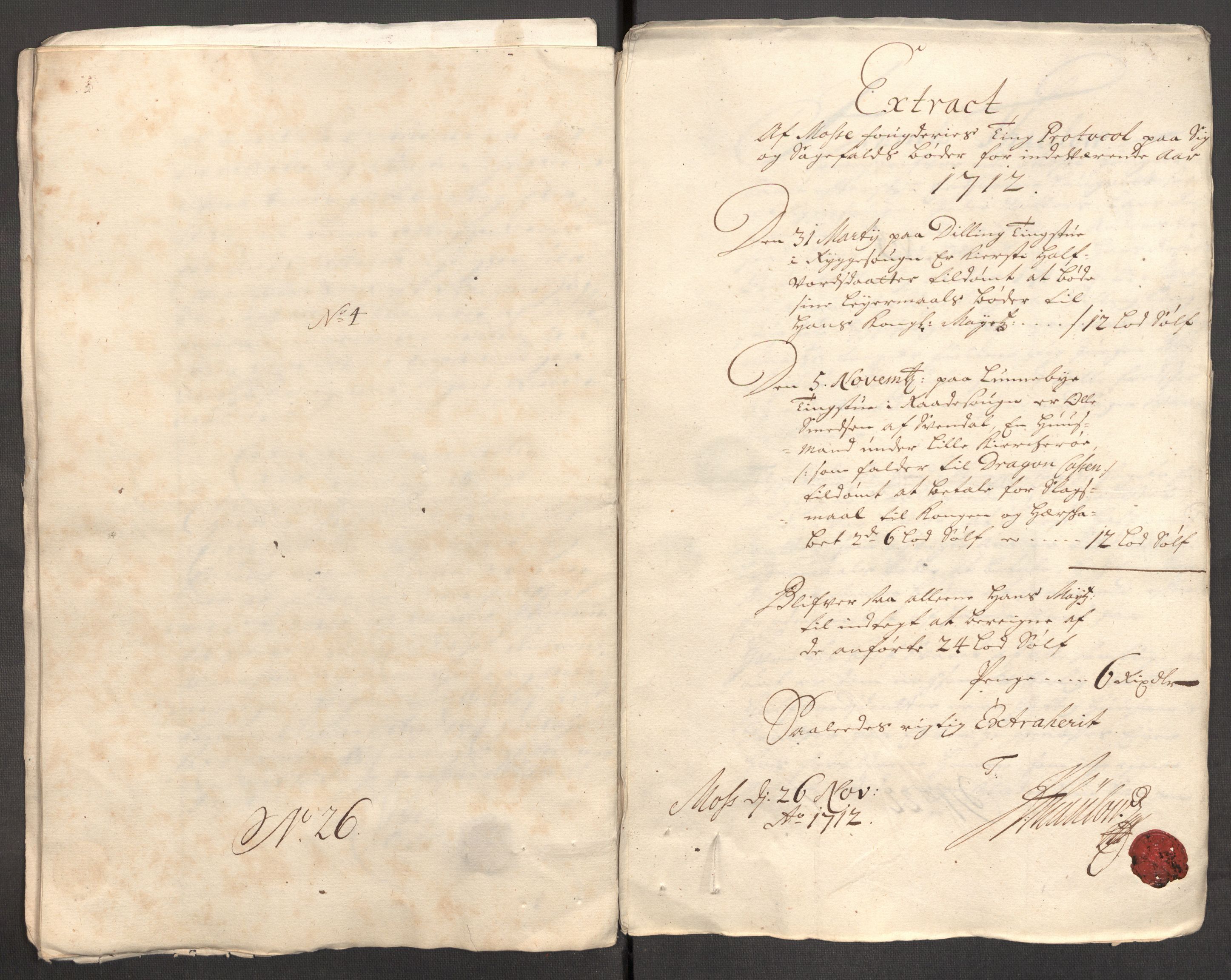 Rentekammeret inntil 1814, Reviderte regnskaper, Fogderegnskap, AV/RA-EA-4092/R04/L0137: Fogderegnskap Moss, Onsøy, Tune, Veme og Åbygge, 1712, p. 118