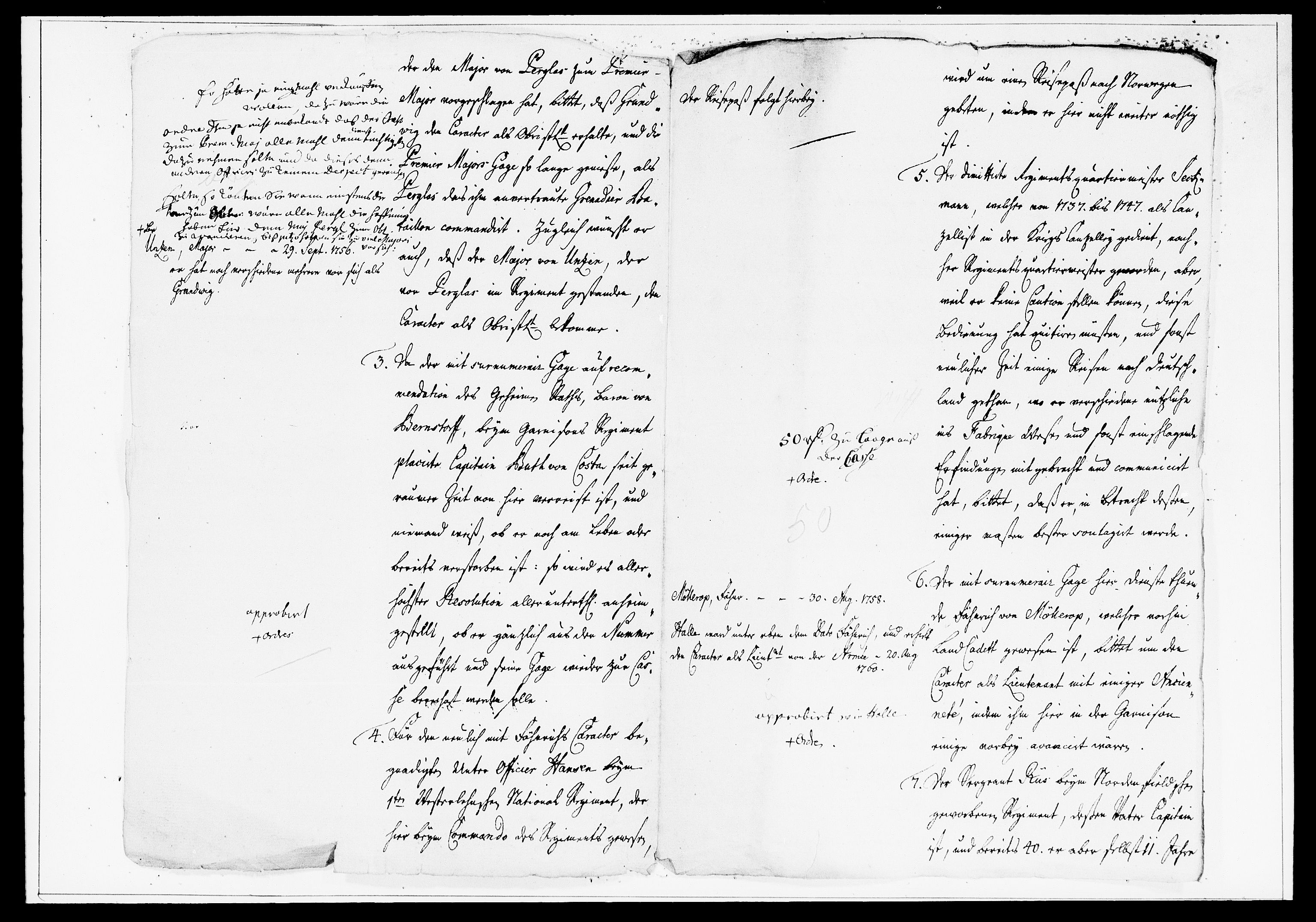 Krigskollegiet, Krigskancelliet, DRA/A-0006/-/1386-1405: Refererede sager, 1762, p. 3