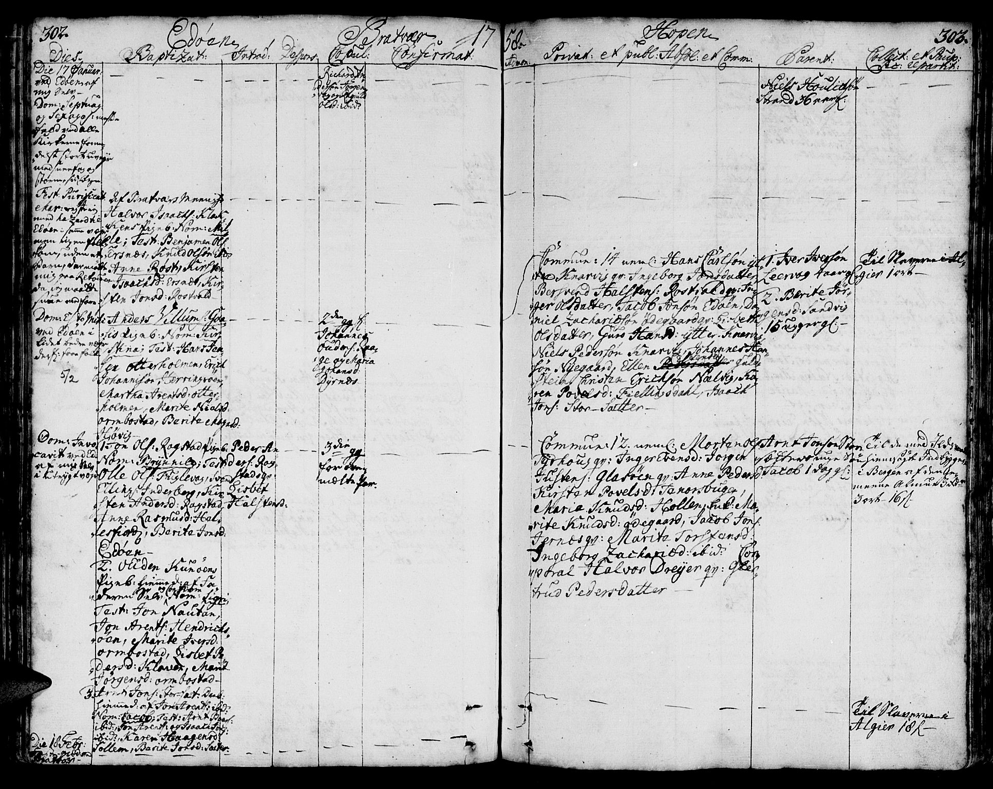 Ministerialprotokoller, klokkerbøker og fødselsregistre - Møre og Romsdal, AV/SAT-A-1454/581/L0931: Parish register (official) no. 581A01, 1751-1765, p. 302-303
