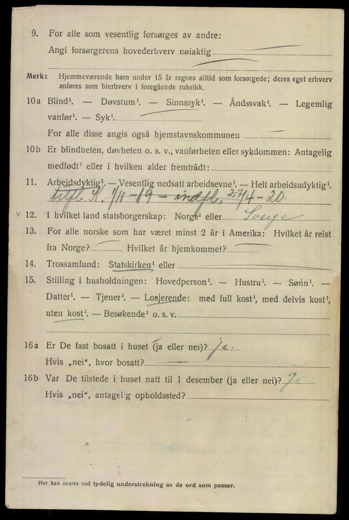 SAO, 1920 census for Kristiania, 1920, p. 442600