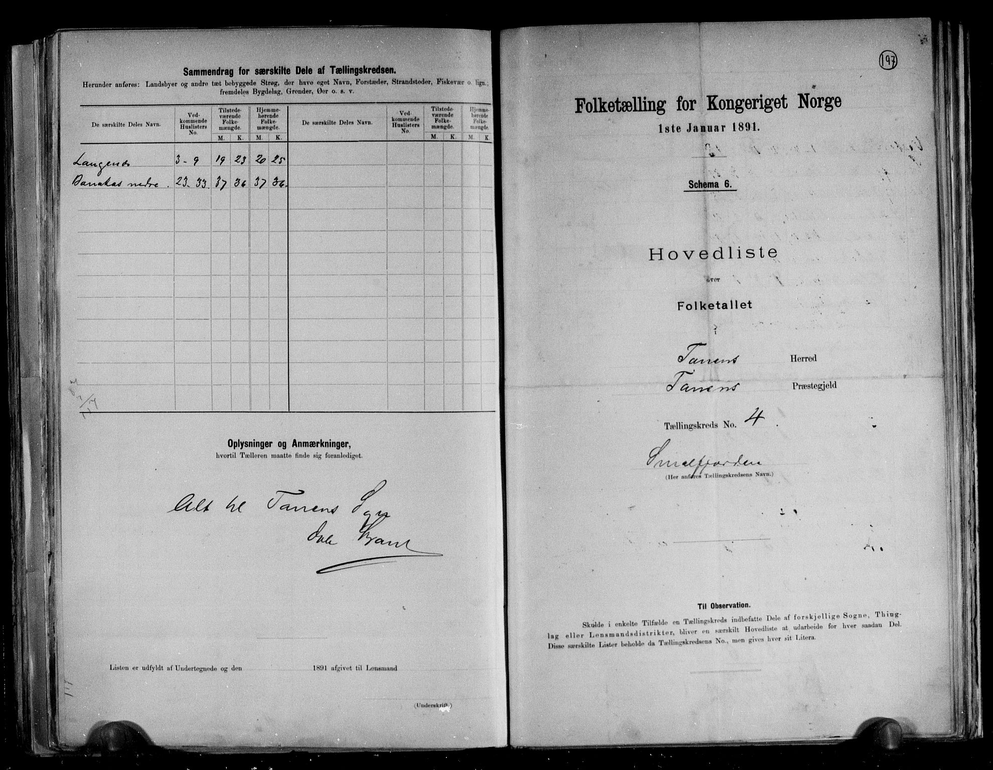 RA, 1891 census for 2025 Tana, 1891, p. 13