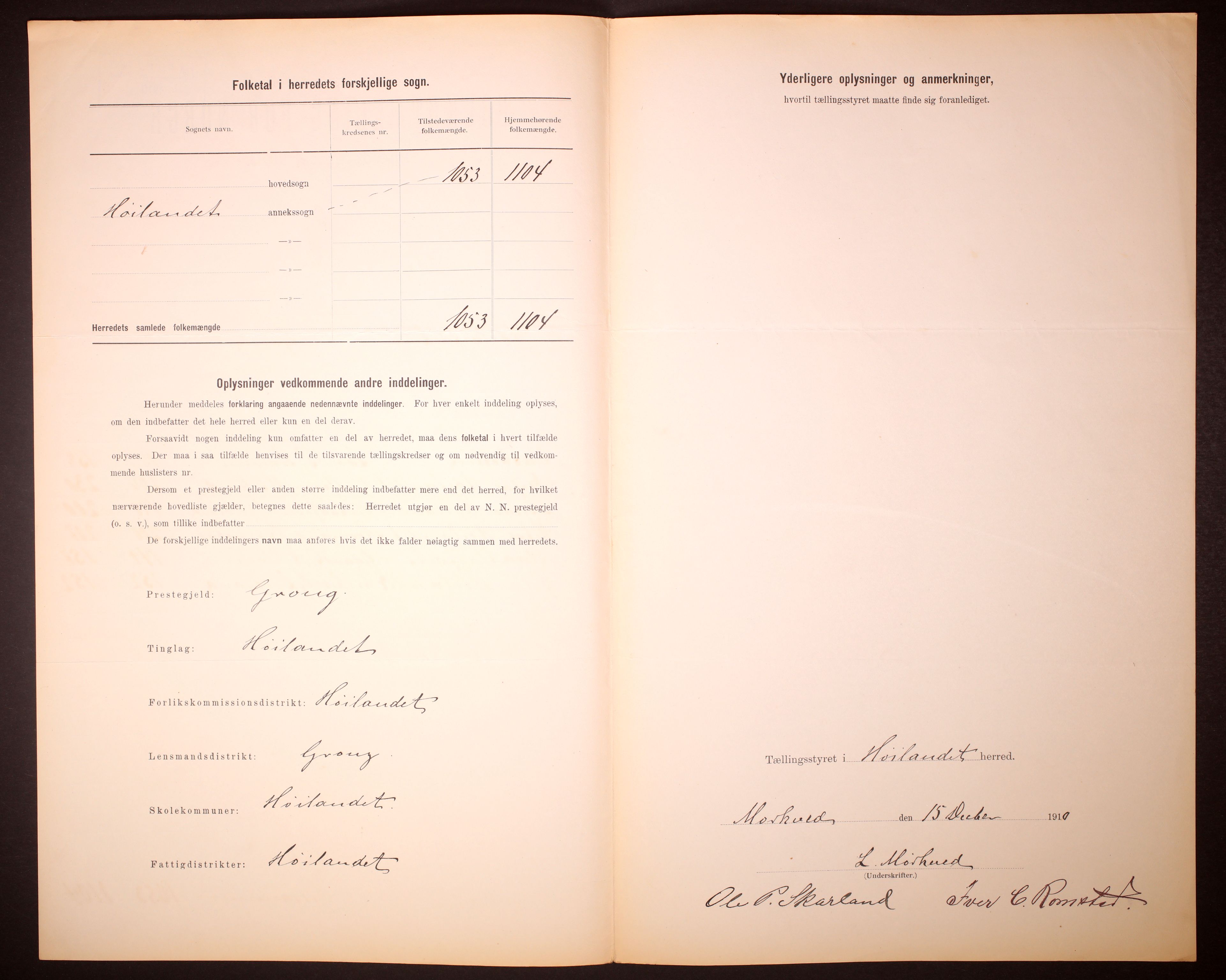 RA, 1910 census for Høylandet, 1910, p. 5