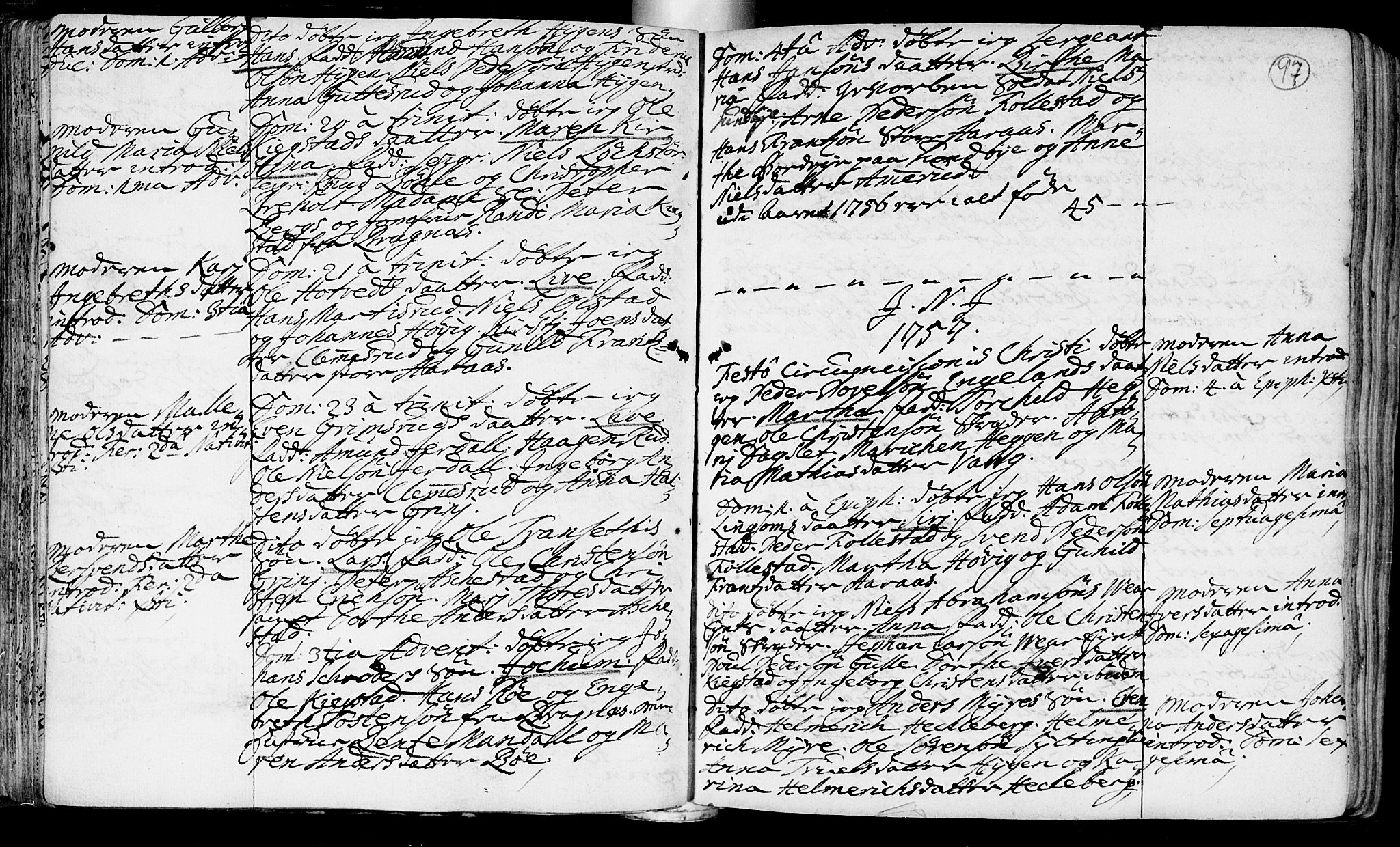 Røyken kirkebøker, AV/SAKO-A-241/F/Fa/L0002: Parish register (official) no. 2, 1731-1782, p. 97