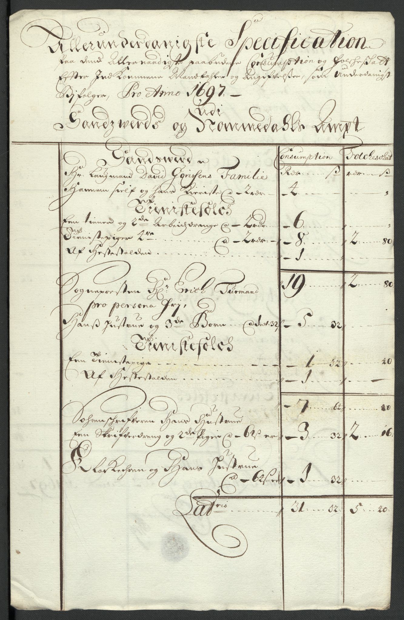 Rentekammeret inntil 1814, Reviderte regnskaper, Fogderegnskap, RA/EA-4092/R24/L1576: Fogderegnskap Numedal og Sandsvær, 1696-1697, p. 329