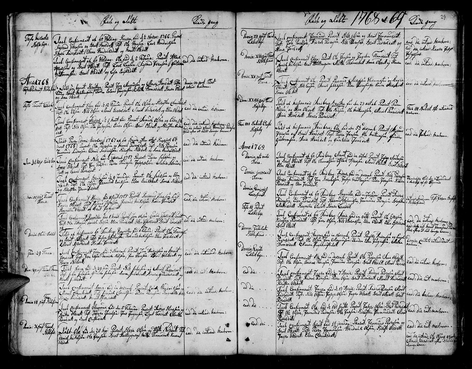 Lebesby sokneprestkontor, AV/SATØ-S-1353/H/Ha/L0001kirke: Parish register (official) no. 1, 1751-1816, p. 29