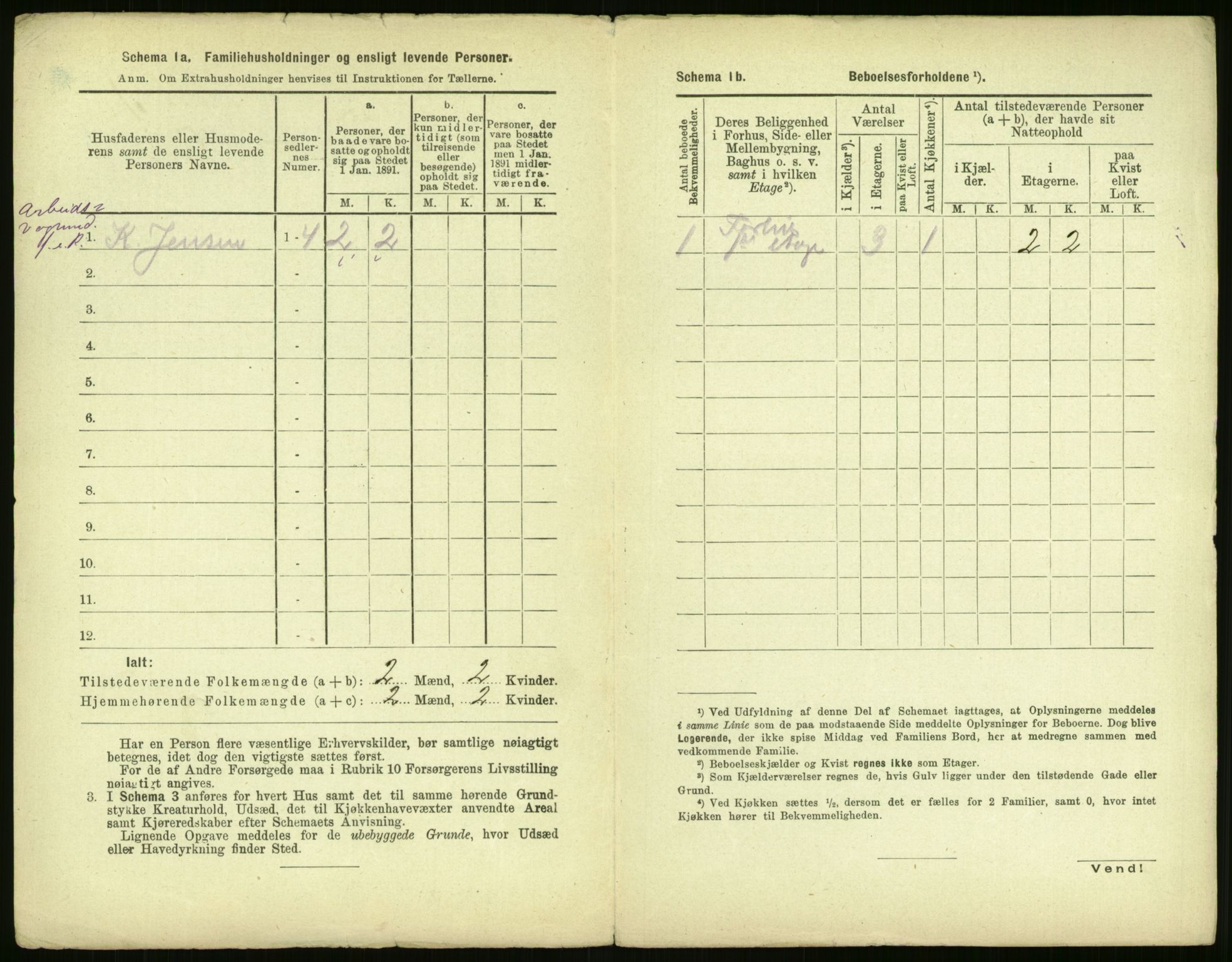 RA, 1891 census for 0301 Kristiania, 1891, p. 157077