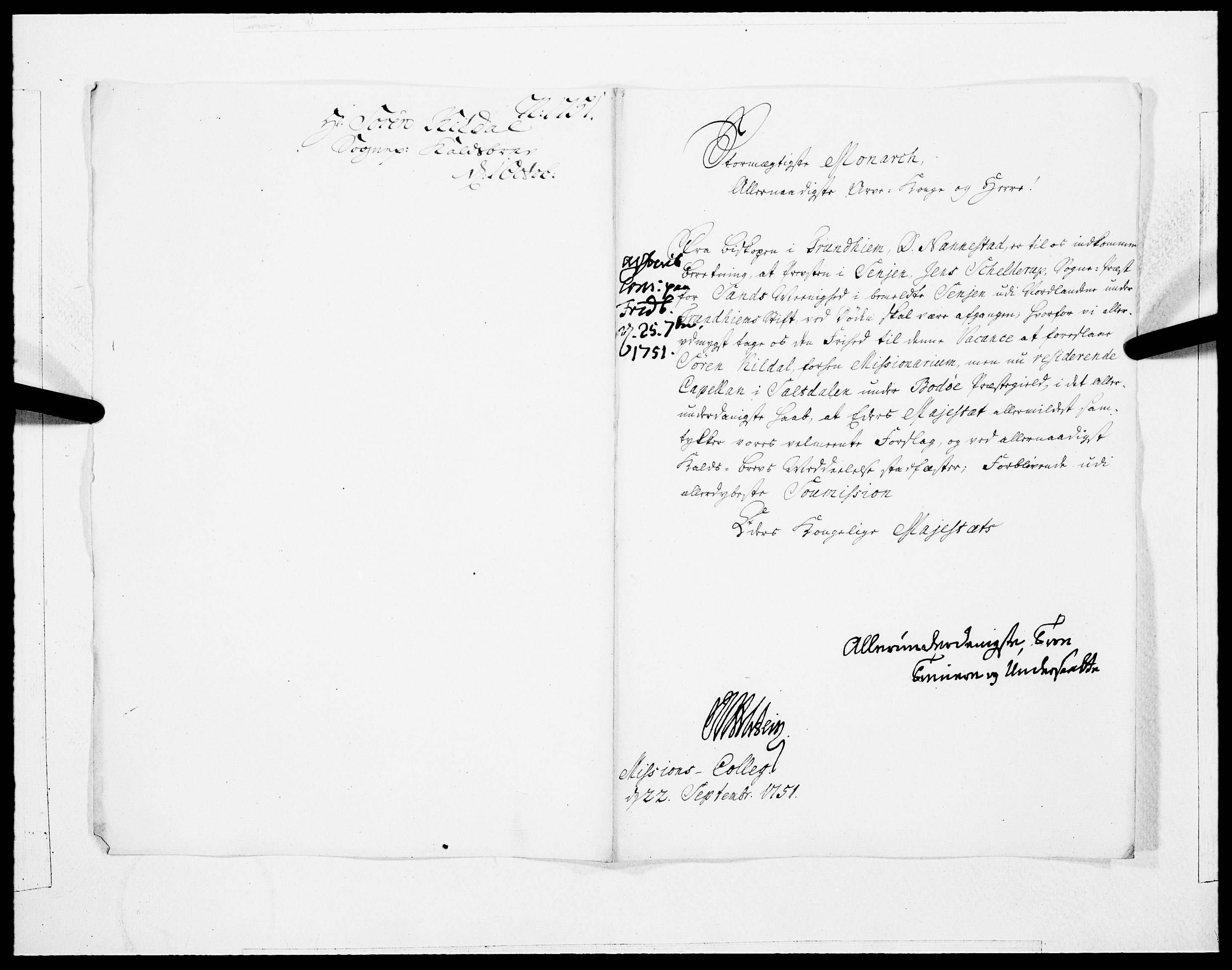 Danske Kanselli 1572-1799, AV/RA-EA-3023/F/Fc/Fcc/Fcca/L0160: Norske innlegg 1572-1799, 1751, p. 8