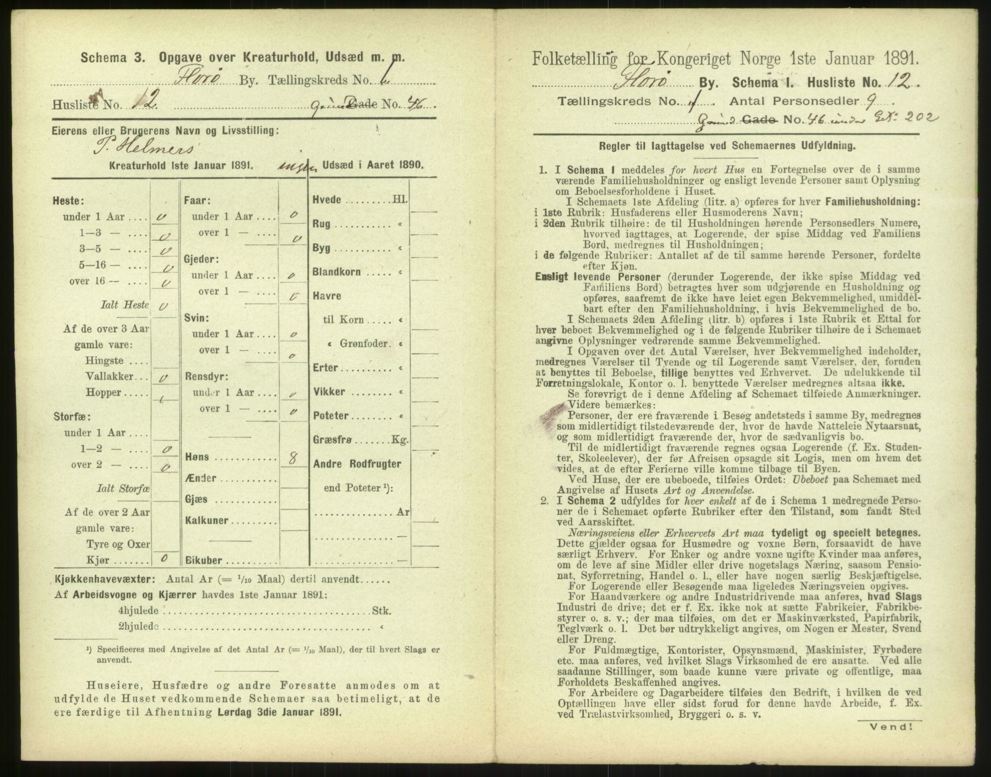 RA, 1891 census for 1401 Florø, 1891, p. 31