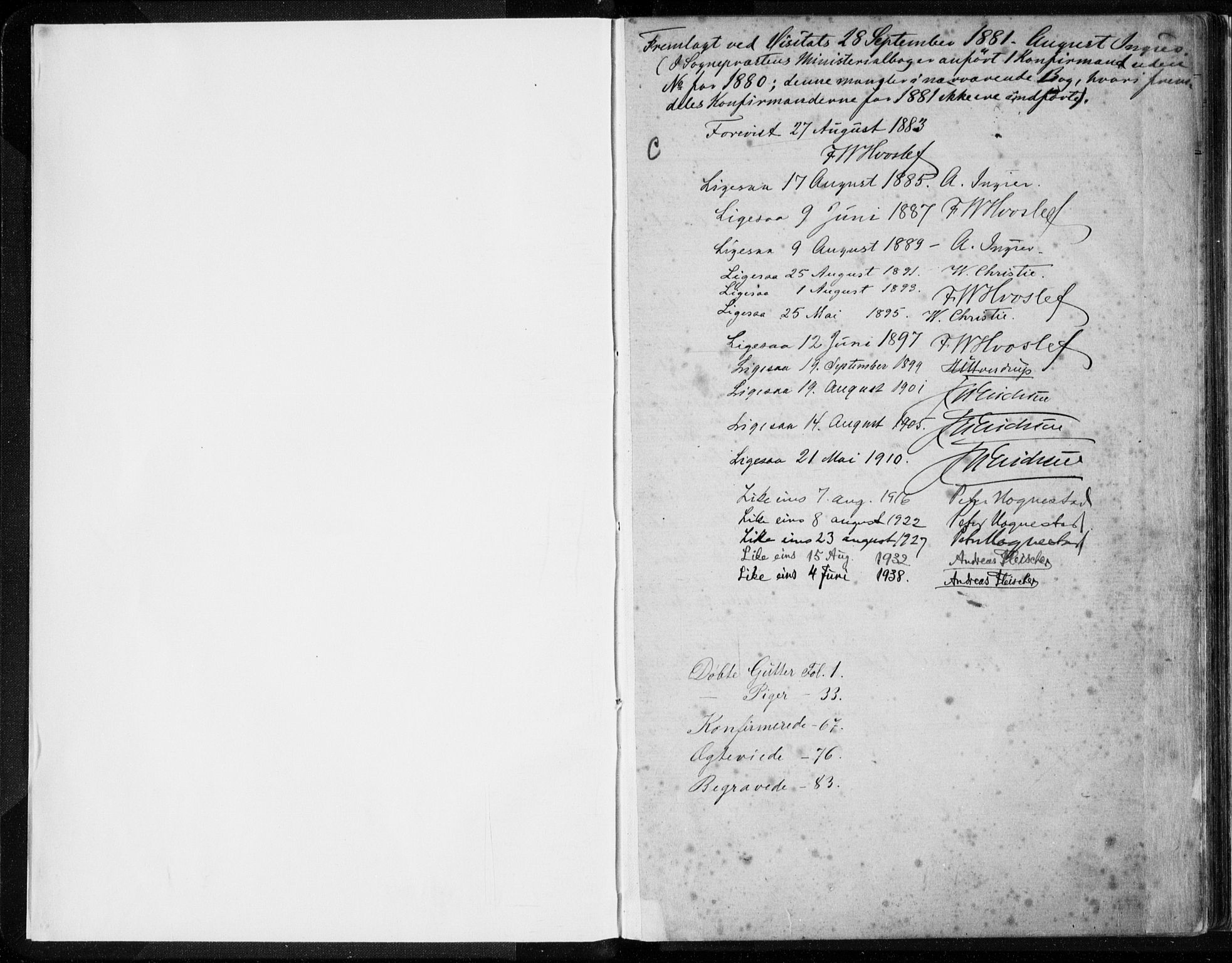 Vik sokneprestembete, AV/SAB-A-81501/H/Hab/Habc/L0002: Parish register (copy) no. C 2, 1880-1934