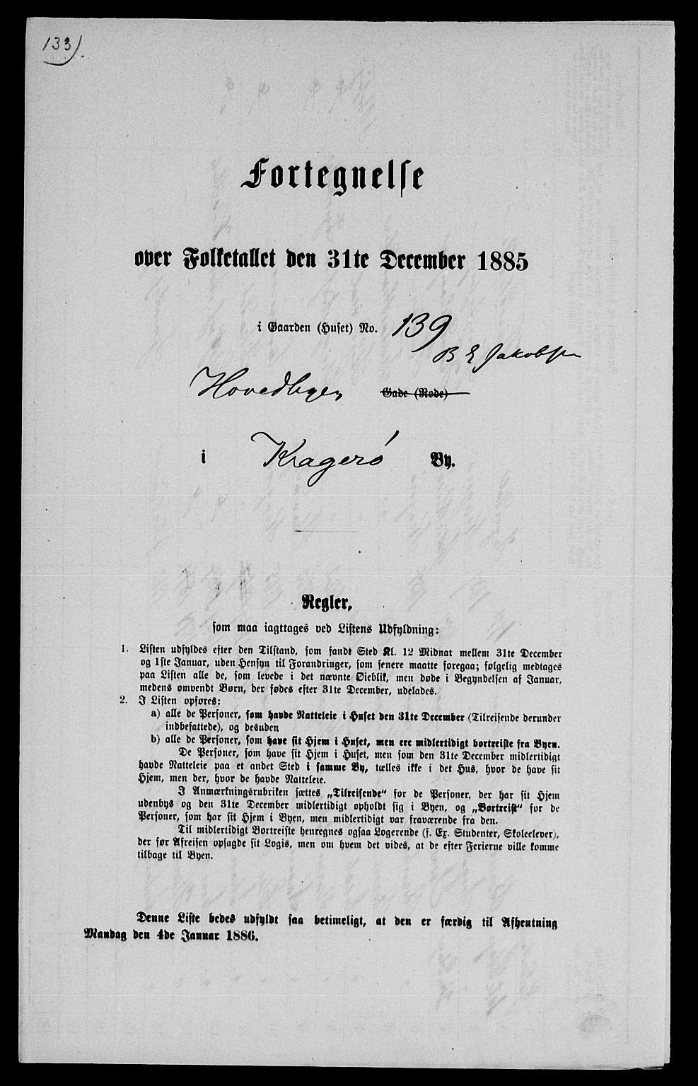 SAKO, 1885 census for 0801 Kragerø, 1885, p. 1300