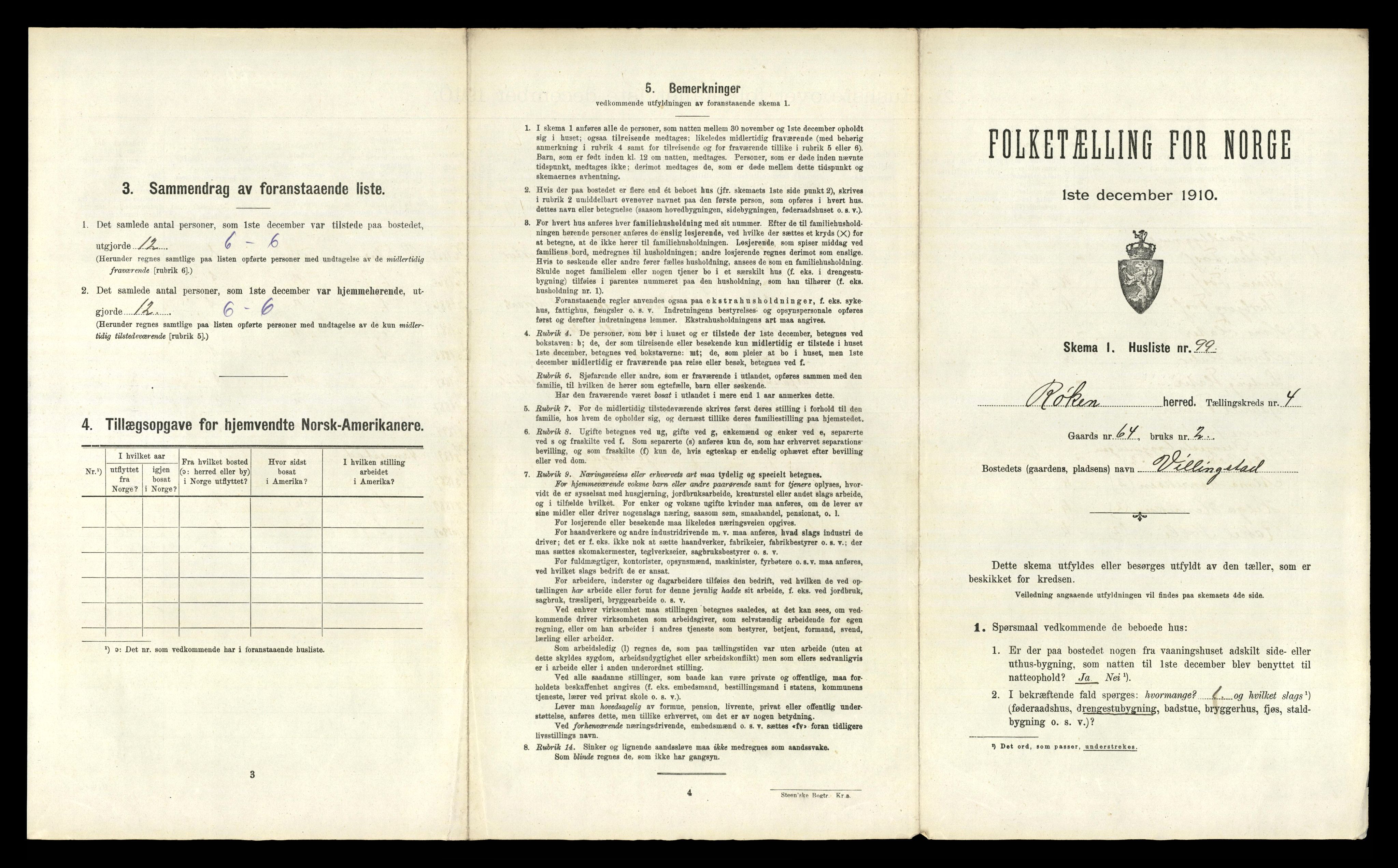 RA, 1910 census for Røyken, 1910, p. 759