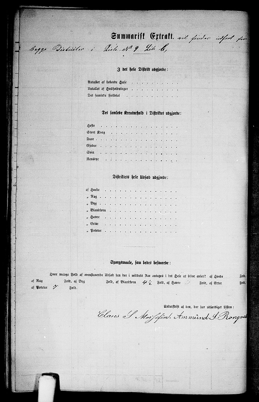 RA, 1865 census for Voss, 1865, p. 215