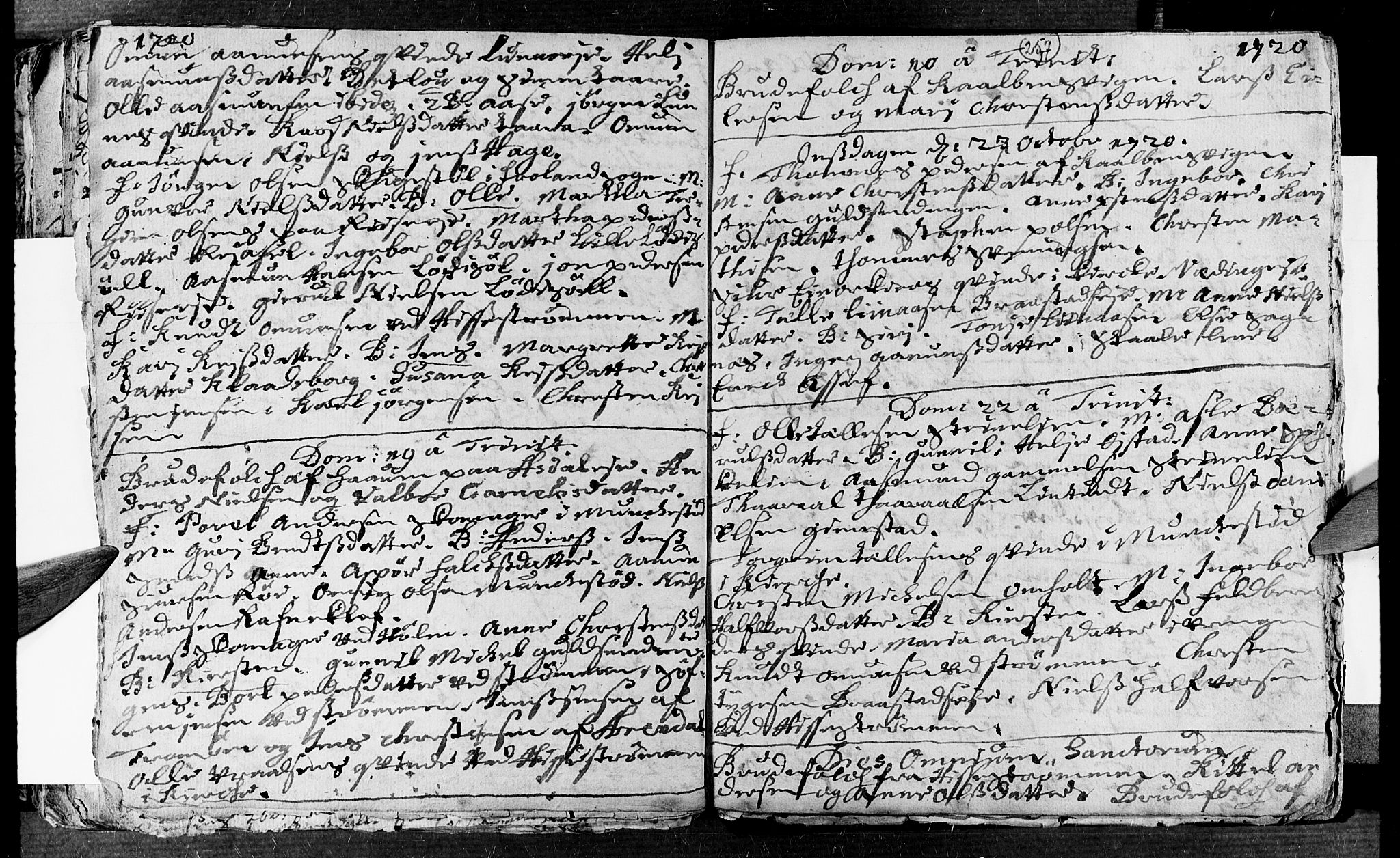 Øyestad sokneprestkontor, AV/SAK-1111-0049/F/Fa/L0002: Parish register (official) no. A 2, 1692-1722, p. 257