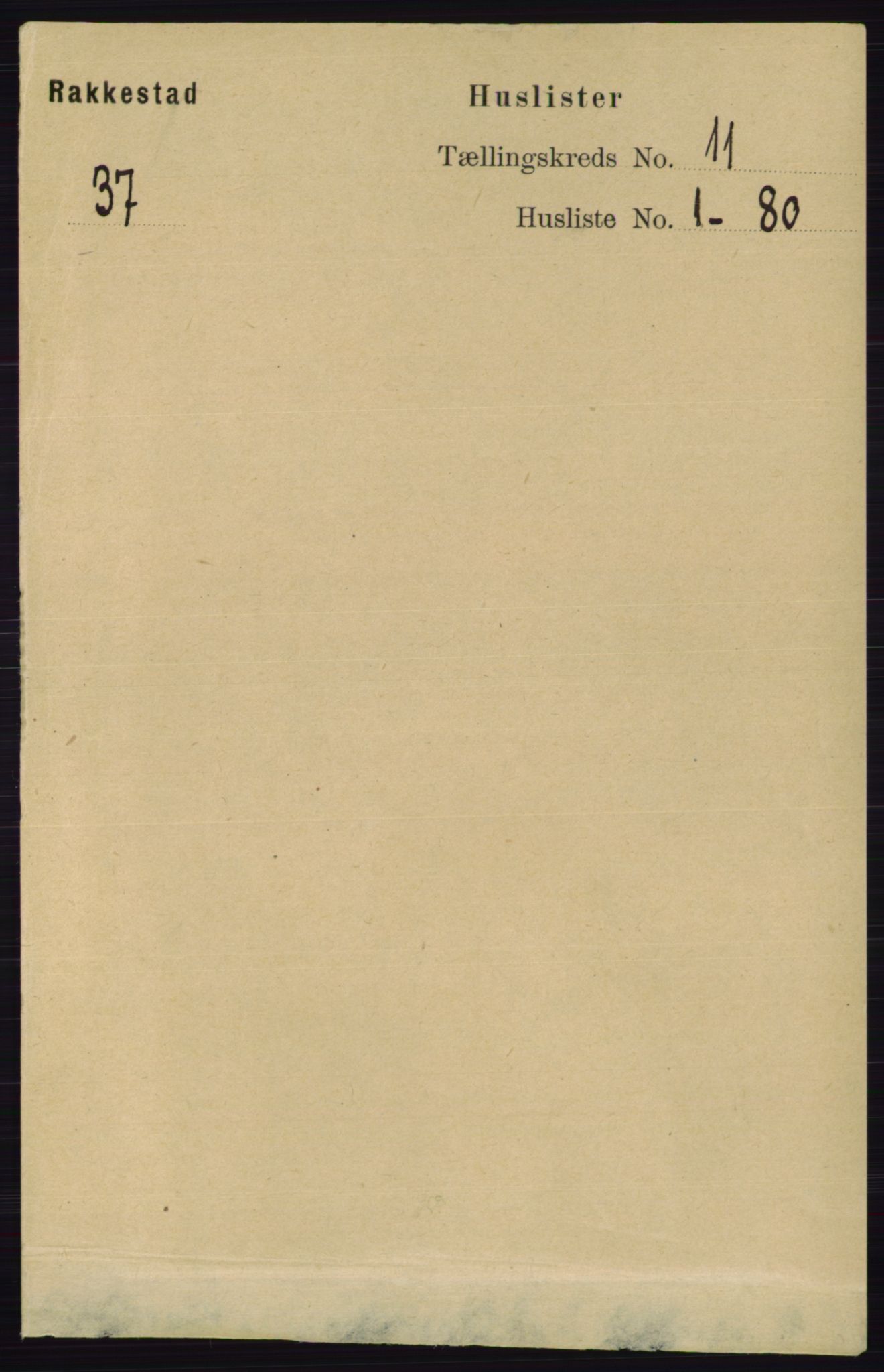 RA, 1891 census for 0128 Rakkestad, 1891, p. 5078