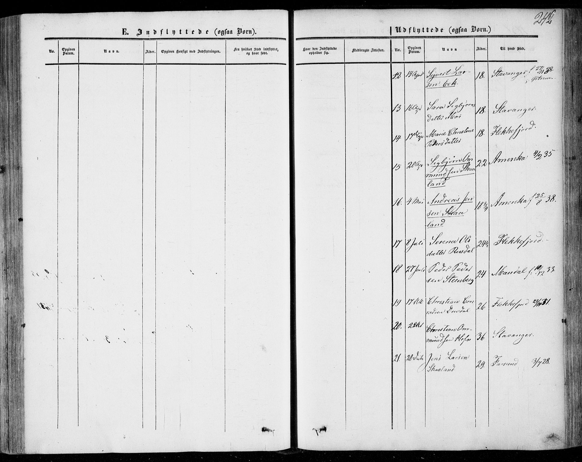 Lund sokneprestkontor, AV/SAST-A-101809/S06/L0009: Parish register (official) no. A 8, 1853-1877, p. 242