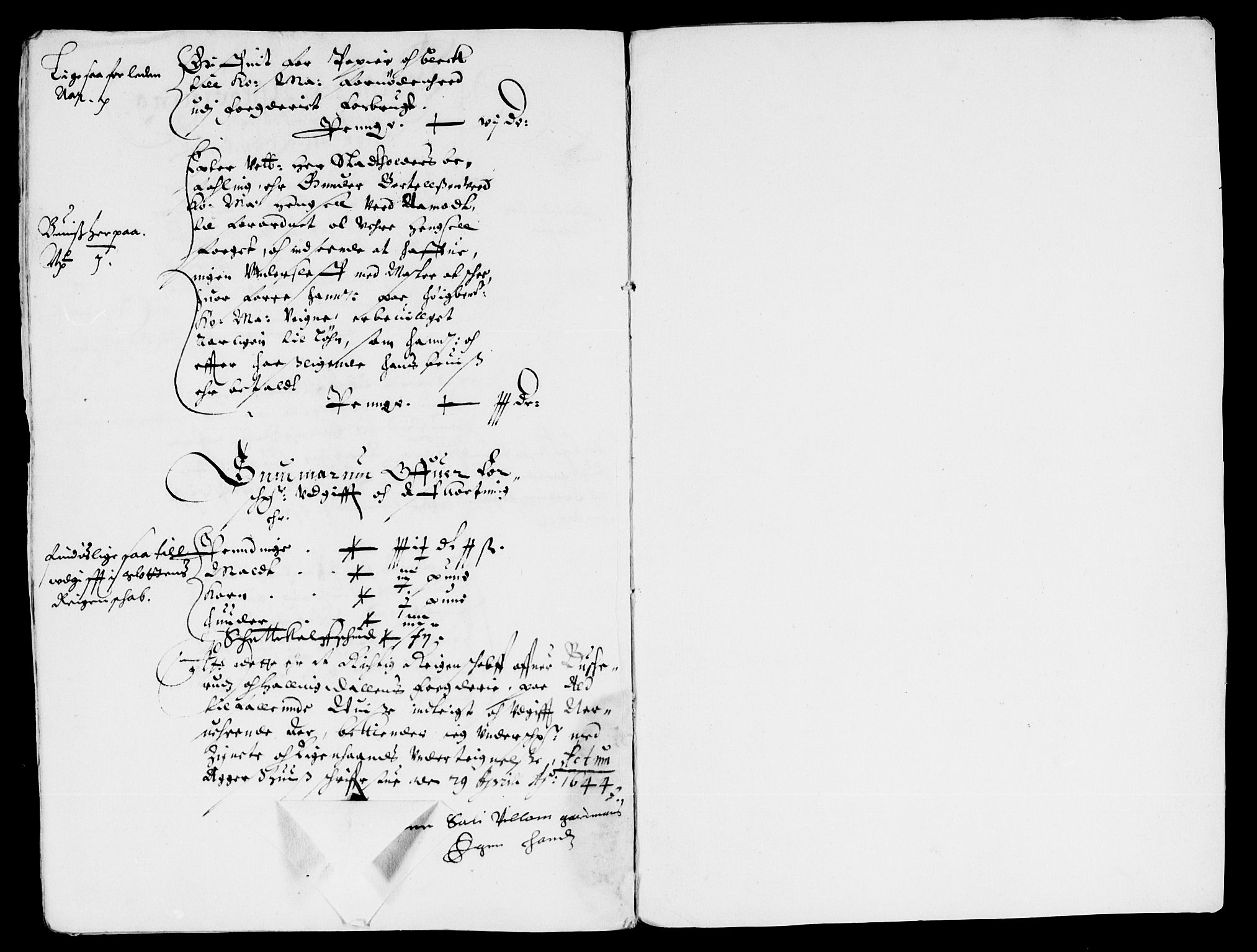 Rentekammeret inntil 1814, Reviderte regnskaper, Lensregnskaper, AV/RA-EA-5023/R/Rb/Rba/L0171: Akershus len, 1643-1644