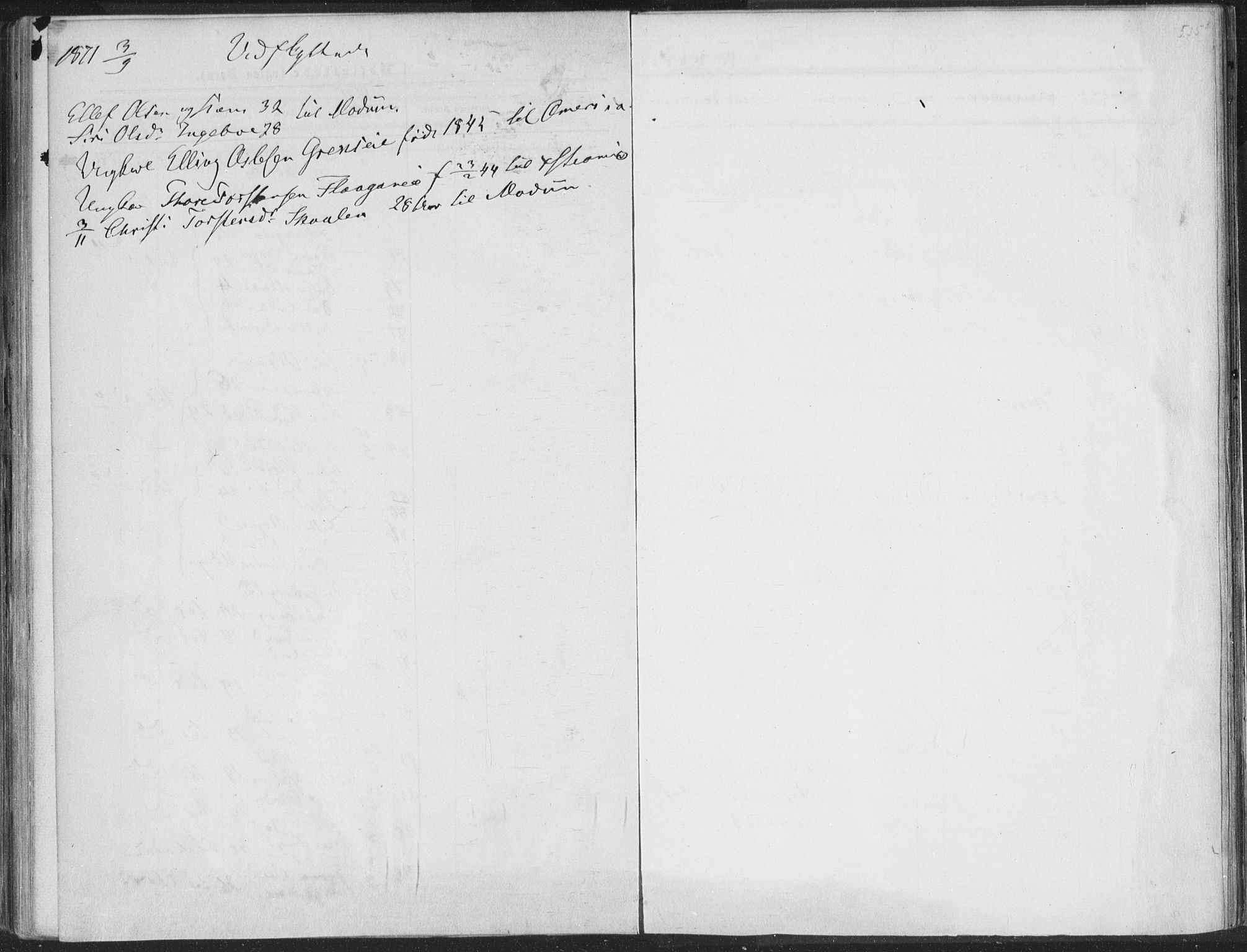 Sigdal kirkebøker, AV/SAKO-A-245/F/Fa/L0009b: Parish register (official) no. I 9B, 1860-1871, p. 535