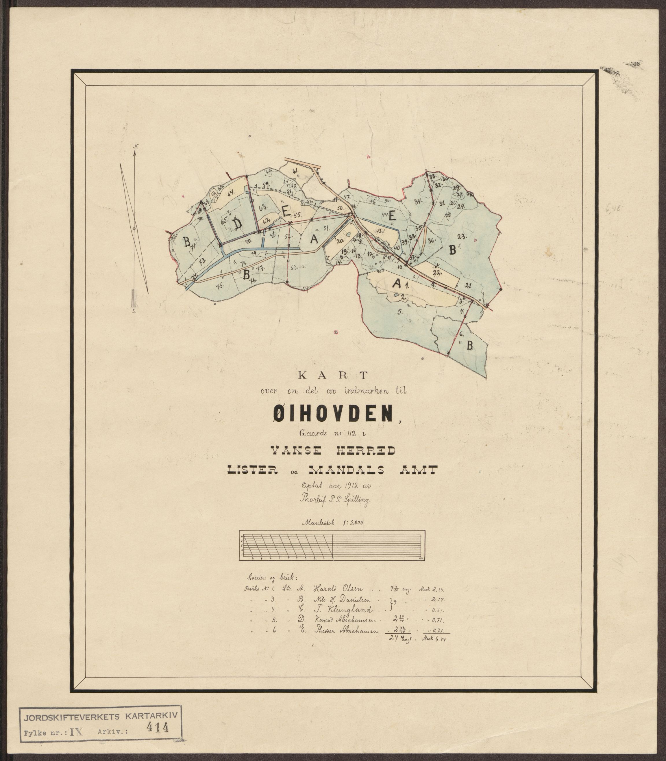 Jordskifteverkets kartarkiv, RA/S-3929/T, 1859-1988, p. 465