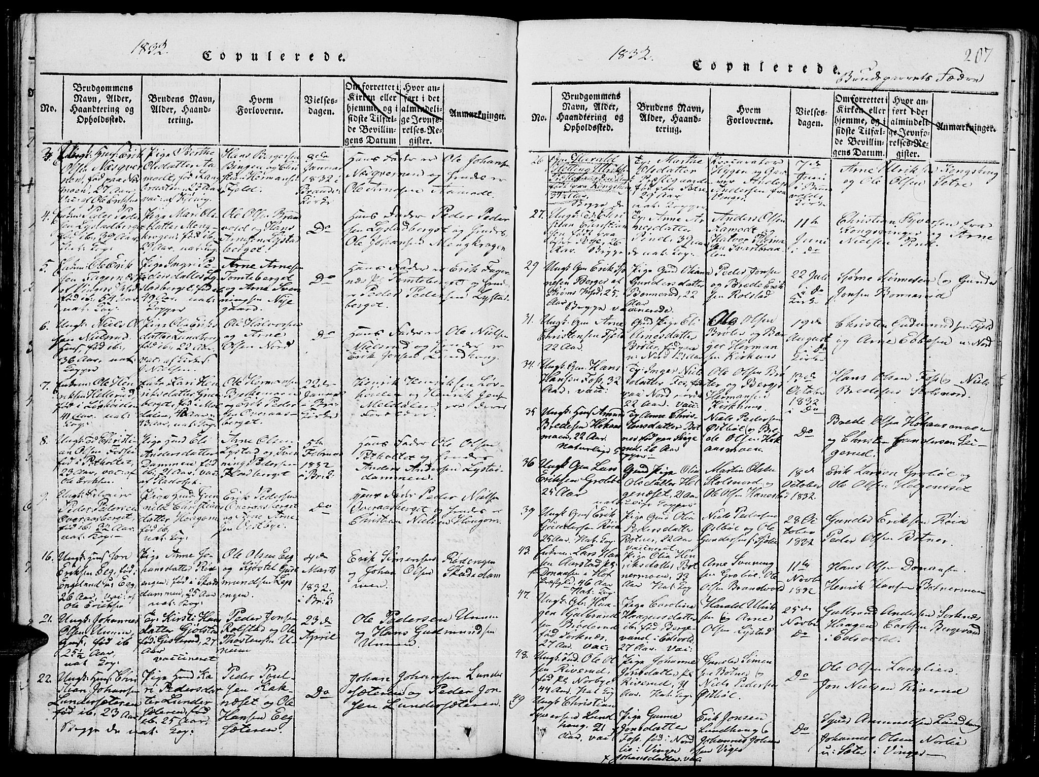 Grue prestekontor, SAH/PREST-036/H/Ha/Hab/L0001: Parish register (copy) no. 1, 1814-1841, p. 207