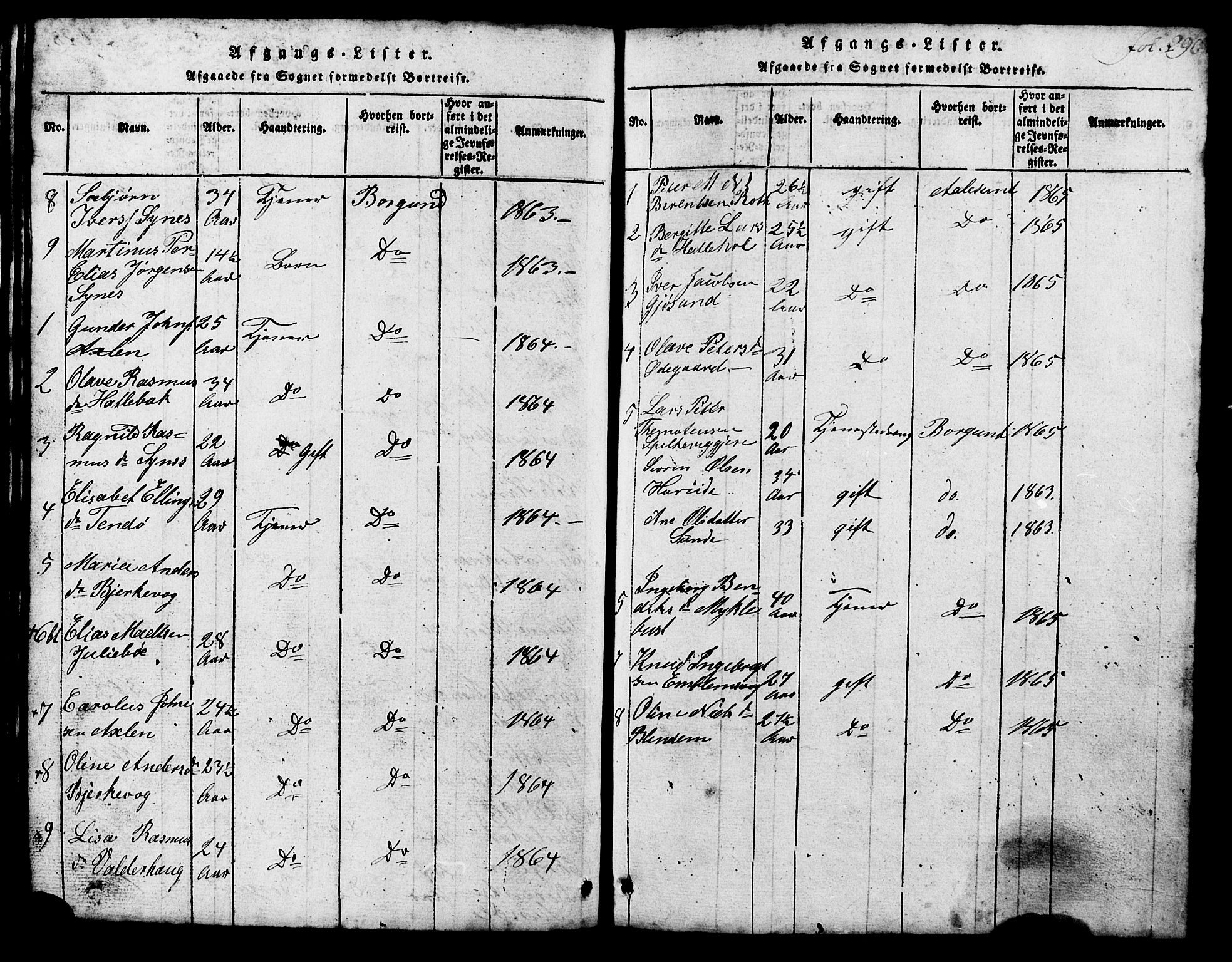Ministerialprotokoller, klokkerbøker og fødselsregistre - Møre og Romsdal, SAT/A-1454/537/L0520: Parish register (copy) no. 537C01, 1819-1868, p. 290