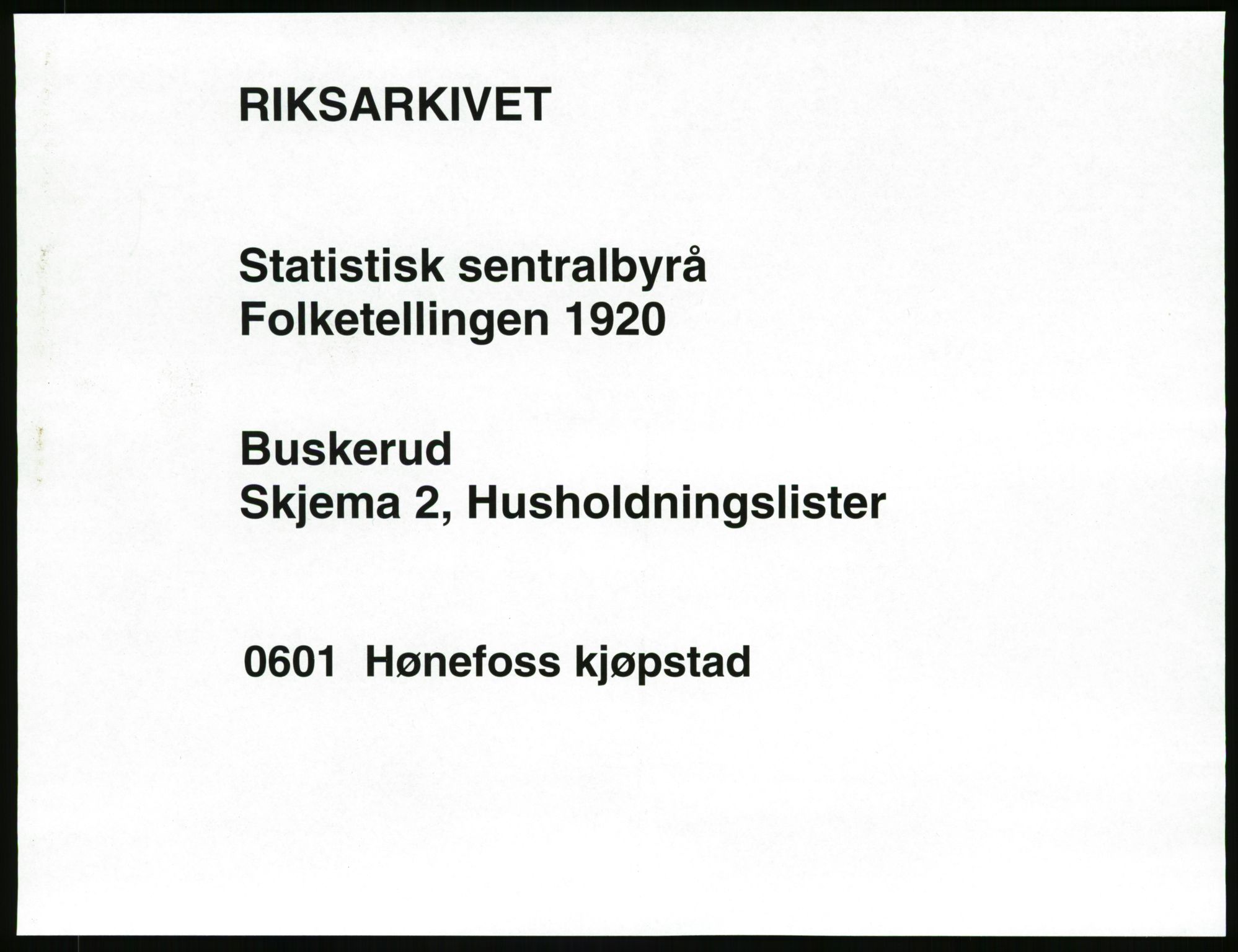 SAKO, 1920 census for Hønefoss, 1920, p. 754