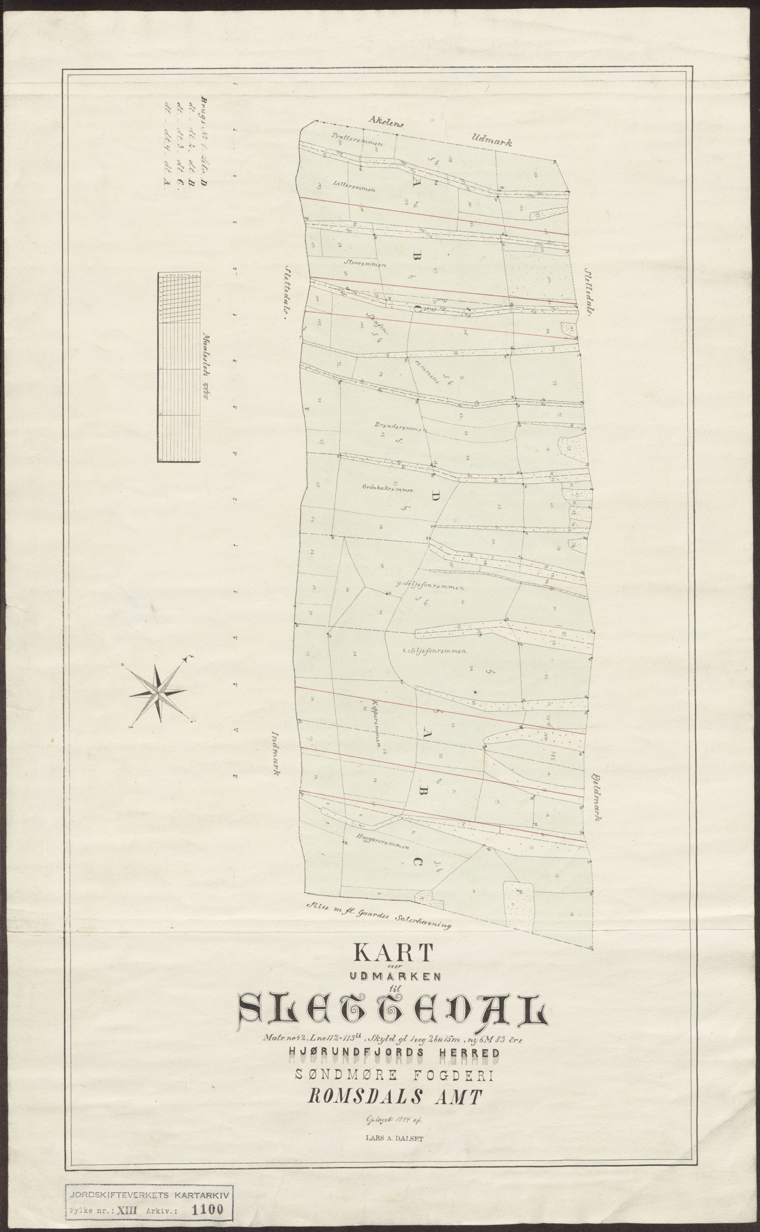 Jordskifteverkets kartarkiv, AV/RA-S-3929/T, 1859-1988, p. 1328