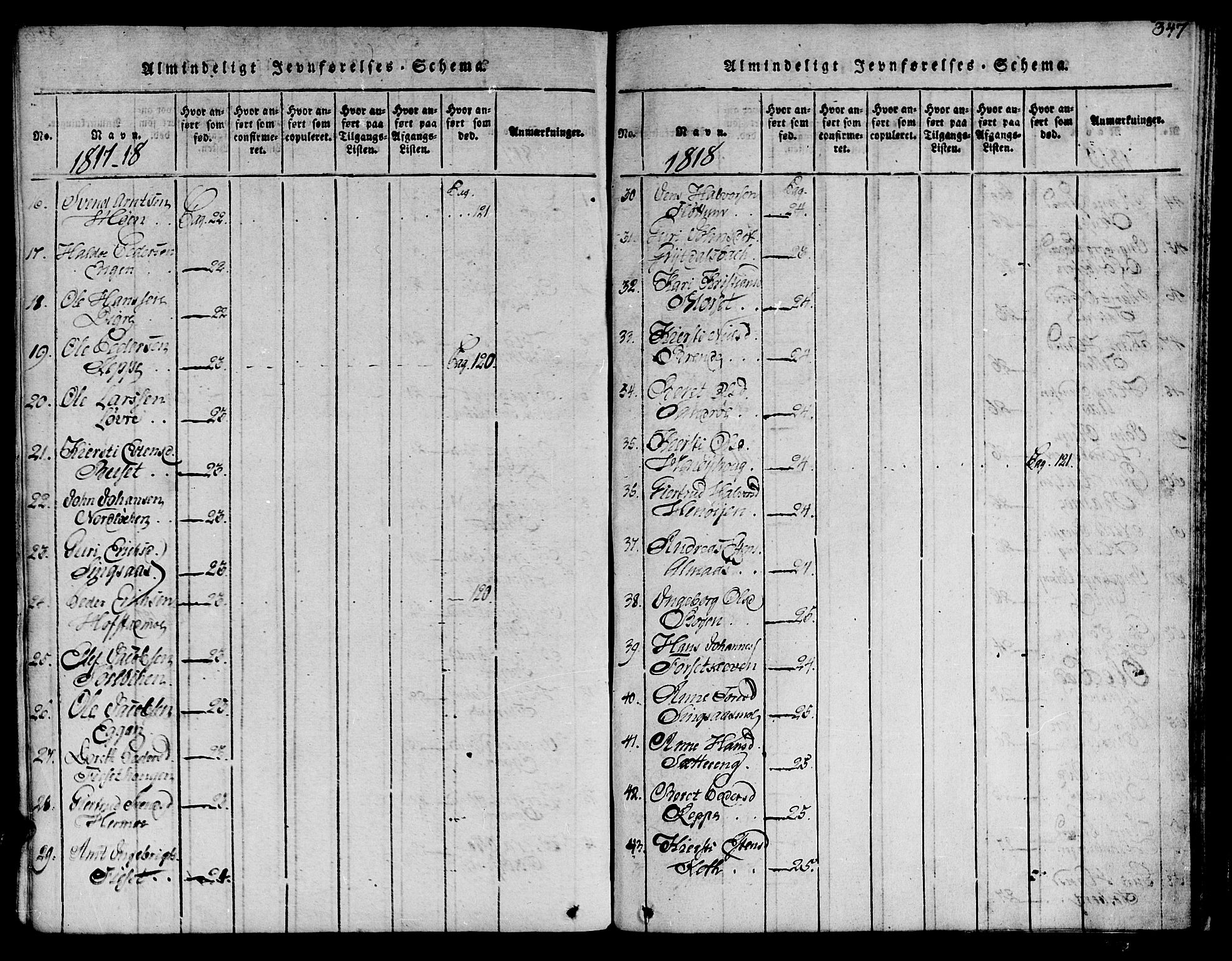 Ministerialprotokoller, klokkerbøker og fødselsregistre - Sør-Trøndelag, SAT/A-1456/685/L0955: Parish register (official) no. 685A03 /2, 1817-1829, p. 347