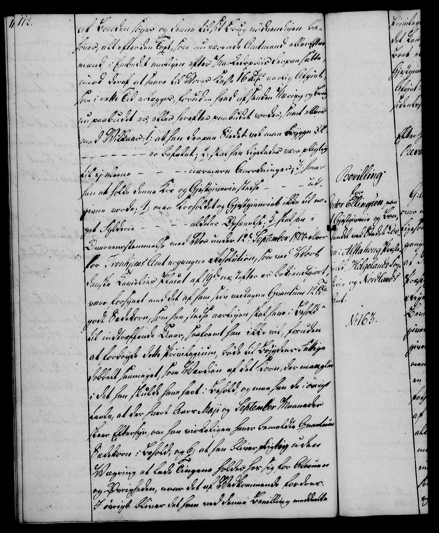 Rentekammeret, Kammerkanselliet, AV/RA-EA-3111/G/Gg/Gga/L0018: Norsk ekspedisjonsprotokoll med register (merket RK 53.18), 1804-1806, p. 112