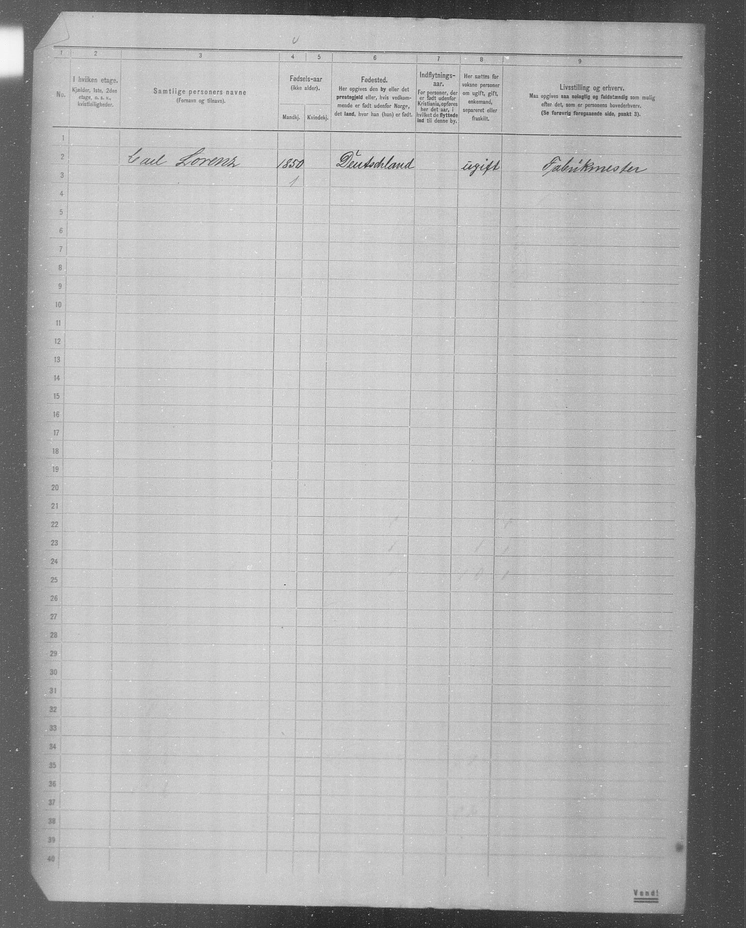 OBA, Municipal Census 1904 for Kristiania, 1904, p. 4771