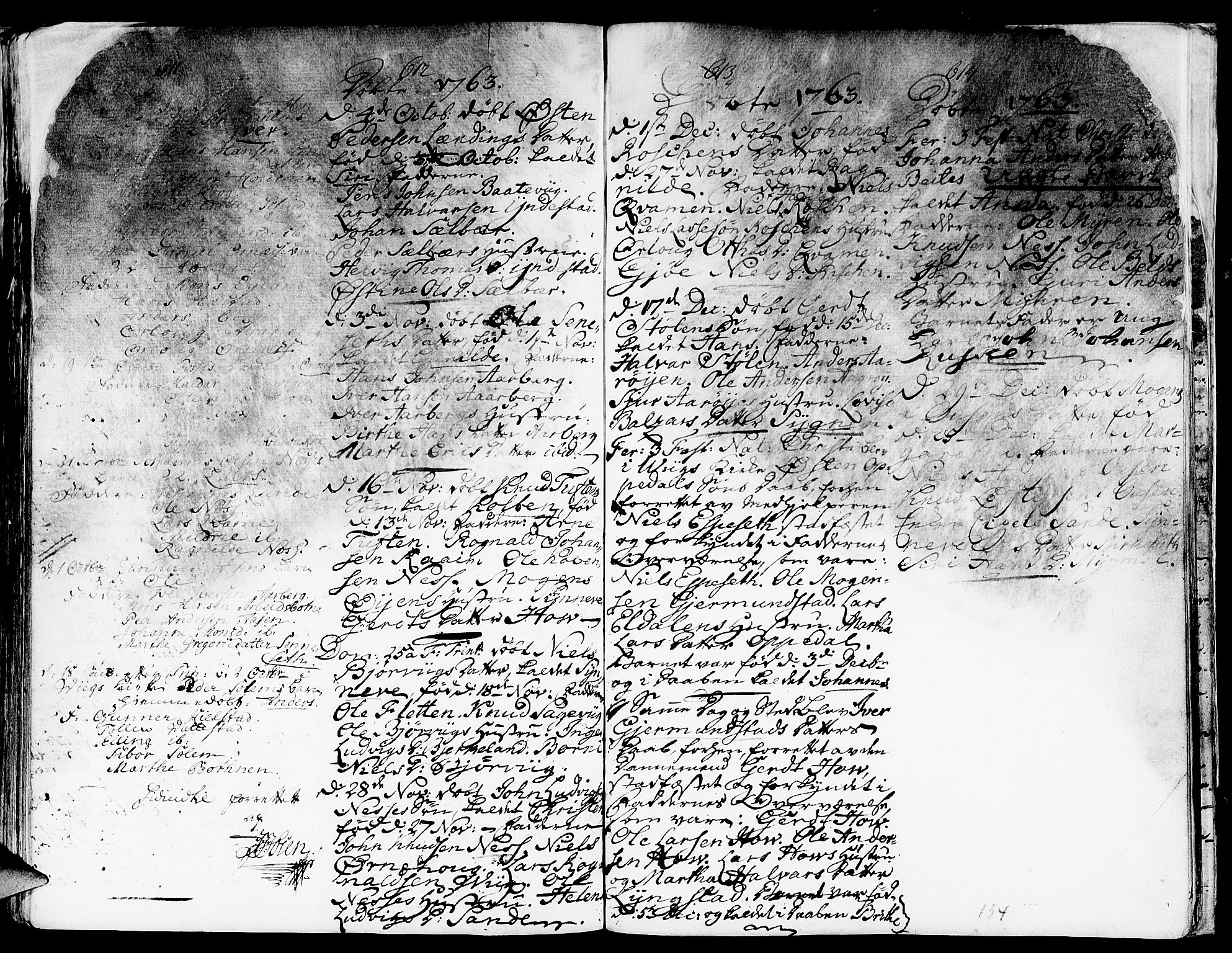 Gaular sokneprestembete, SAB/A-80001/H/Haa: Parish register (official) no. A 1, 1755-1785, p. 154