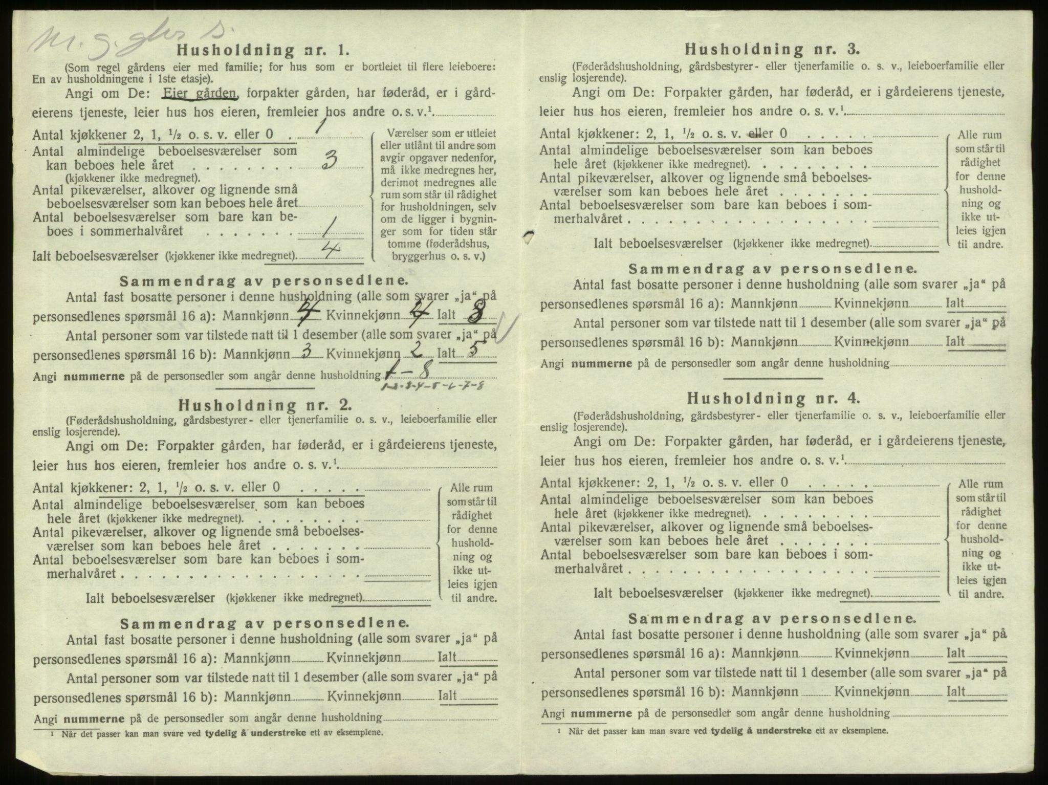 SAO, 1920 census for Skjeberg, 1920, p. 537