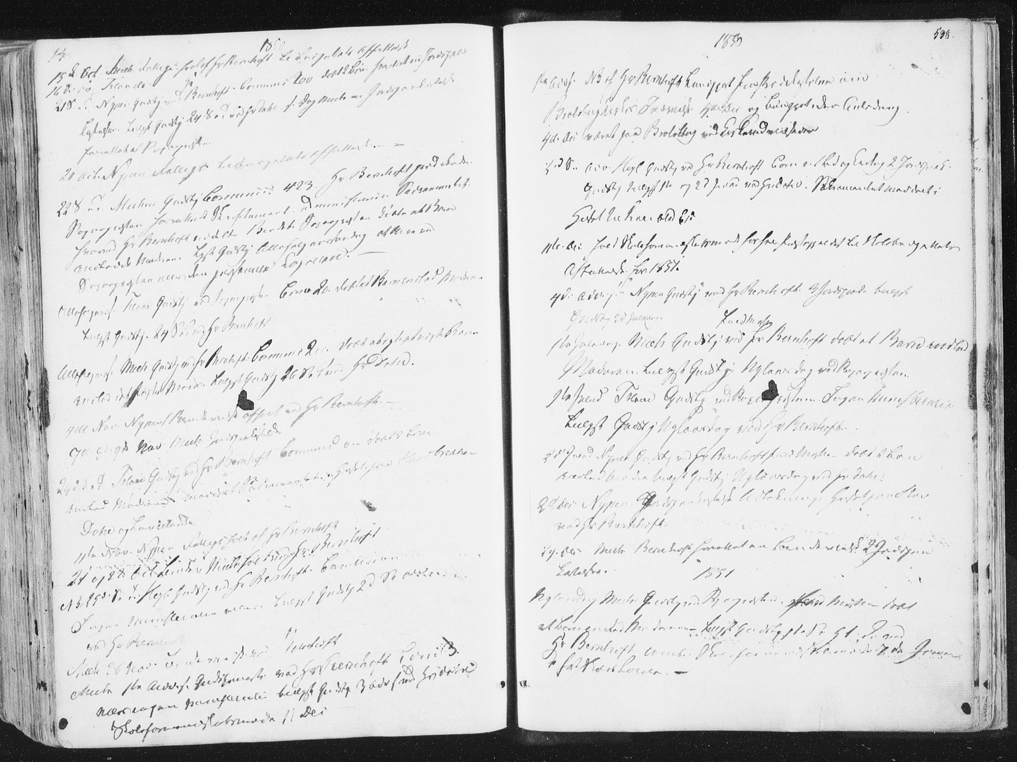 Ministerialprotokoller, klokkerbøker og fødselsregistre - Sør-Trøndelag, SAT/A-1456/691/L1074: Parish register (official) no. 691A06, 1842-1852, p. 538